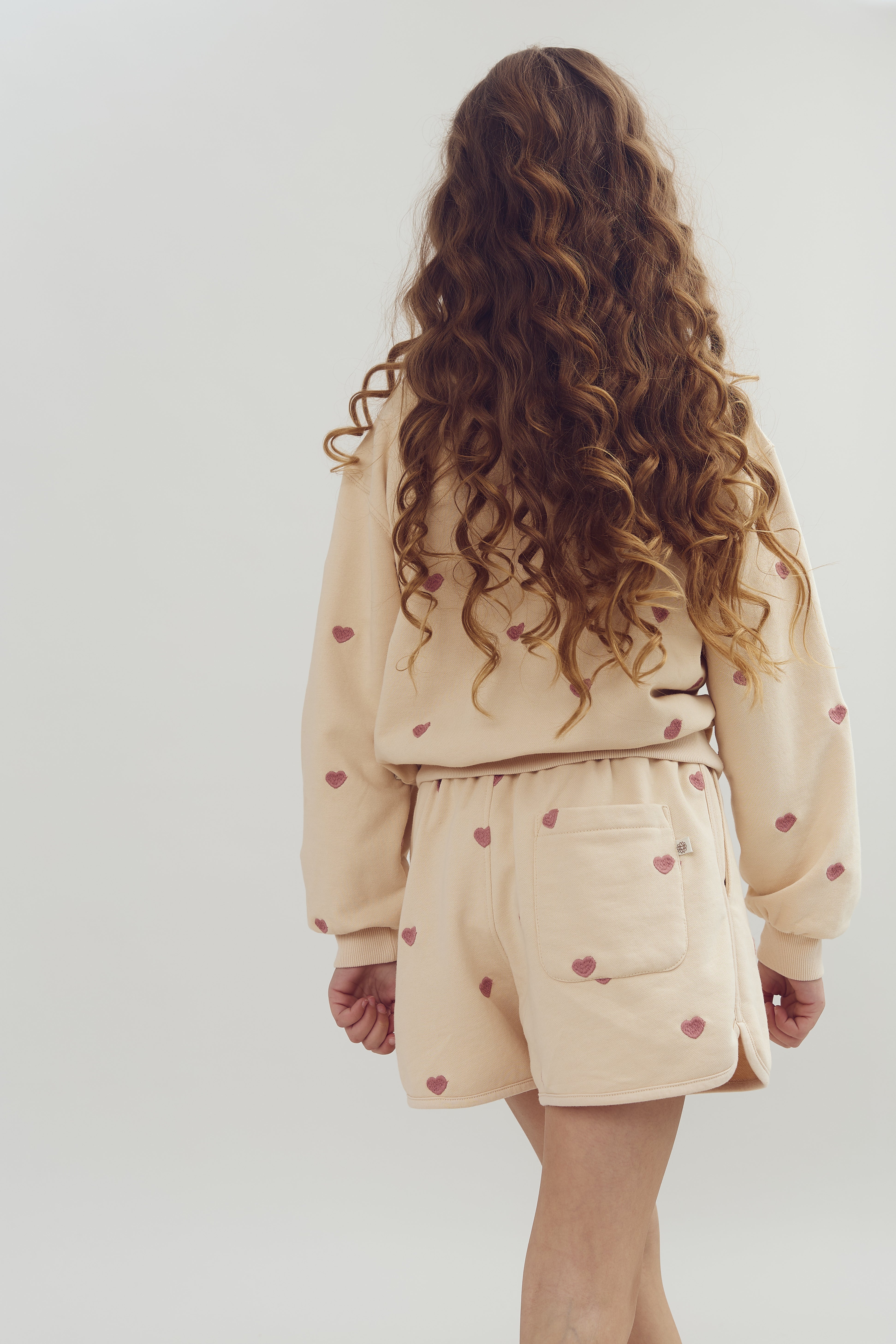 Sweatshirt med broderi - Tween - Rose | 100415 Liva