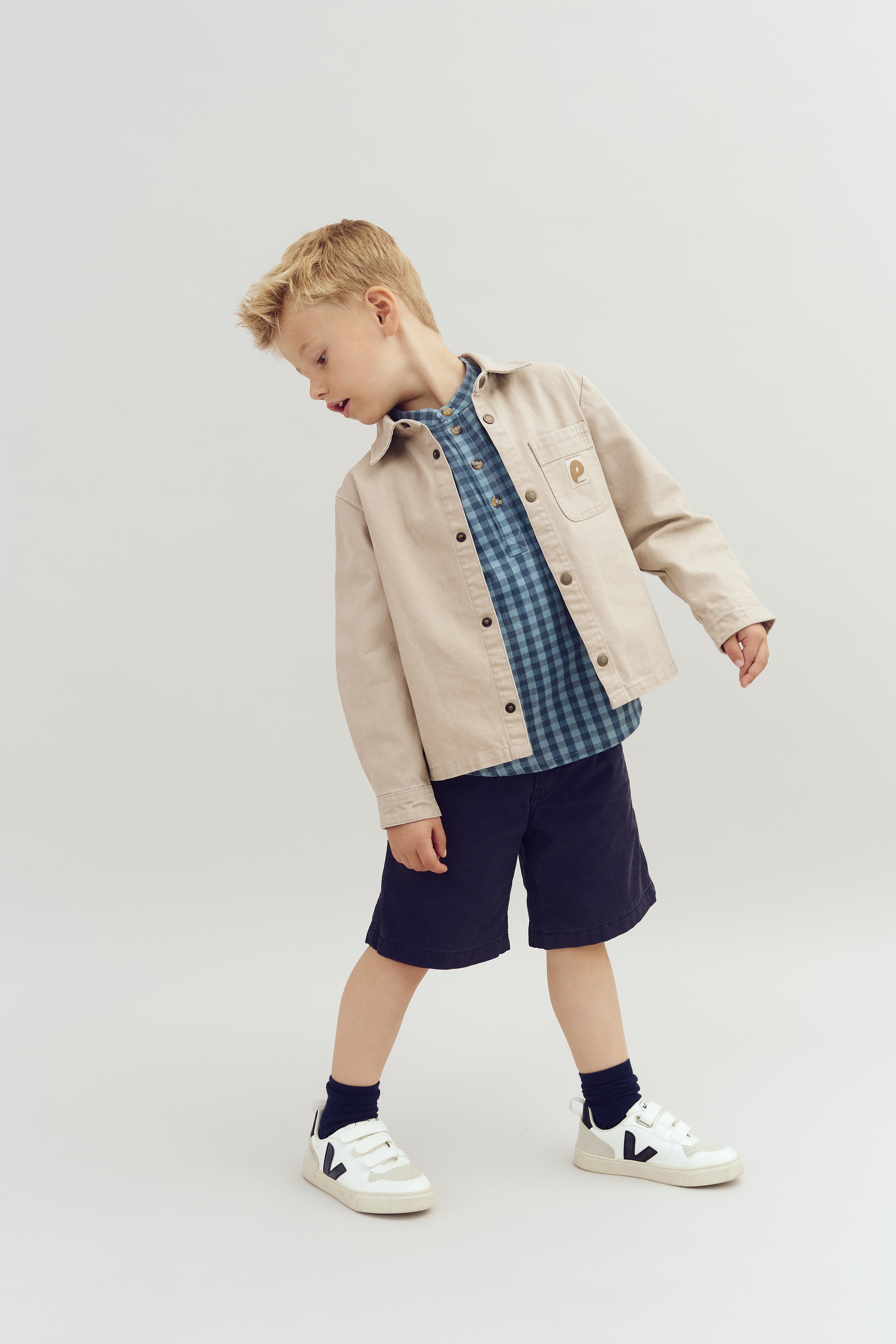 Canvas Overshirt - Greige | 100127 Dereck