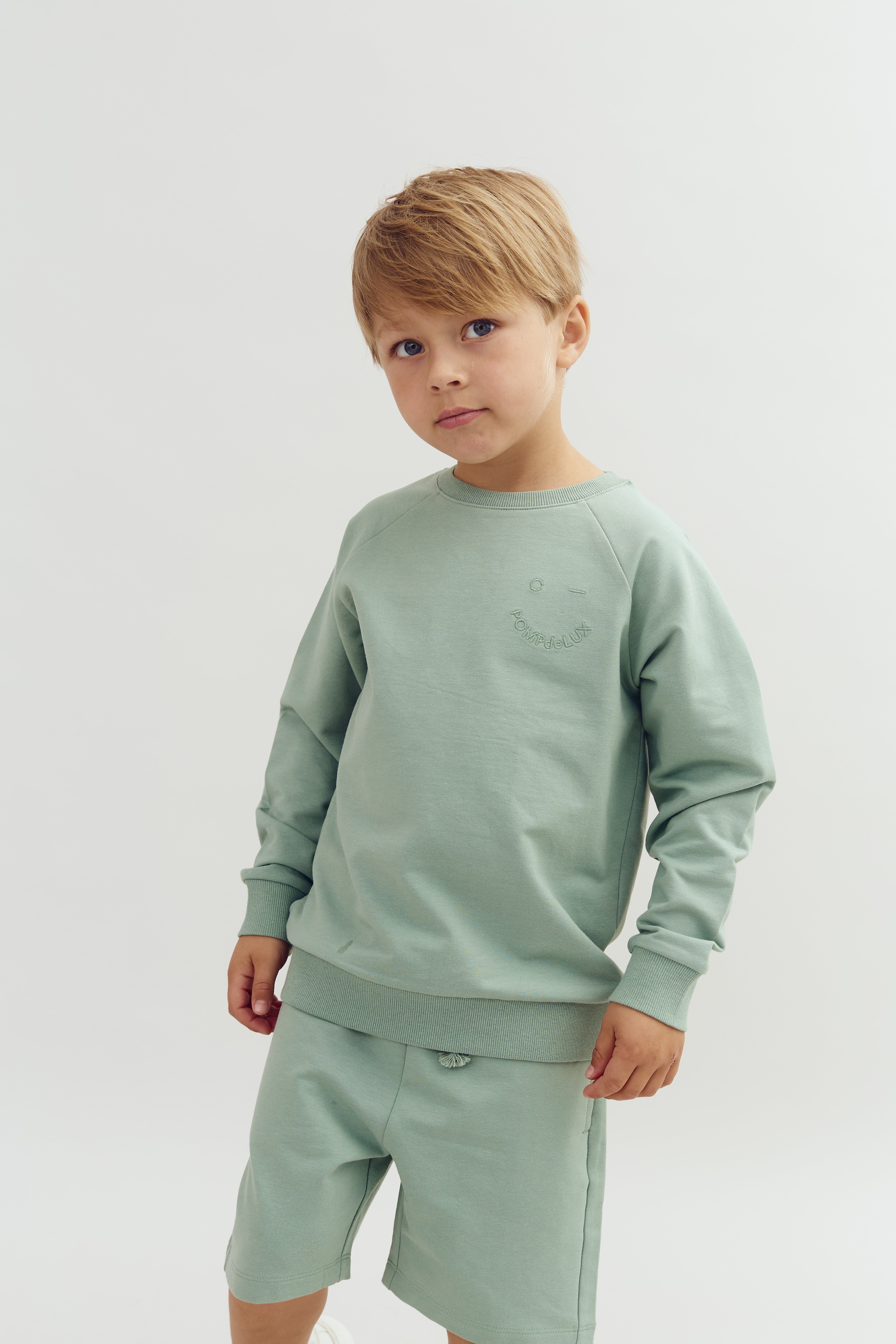 Sweatshirt med rund hals - Grøn | 100204 Ryan