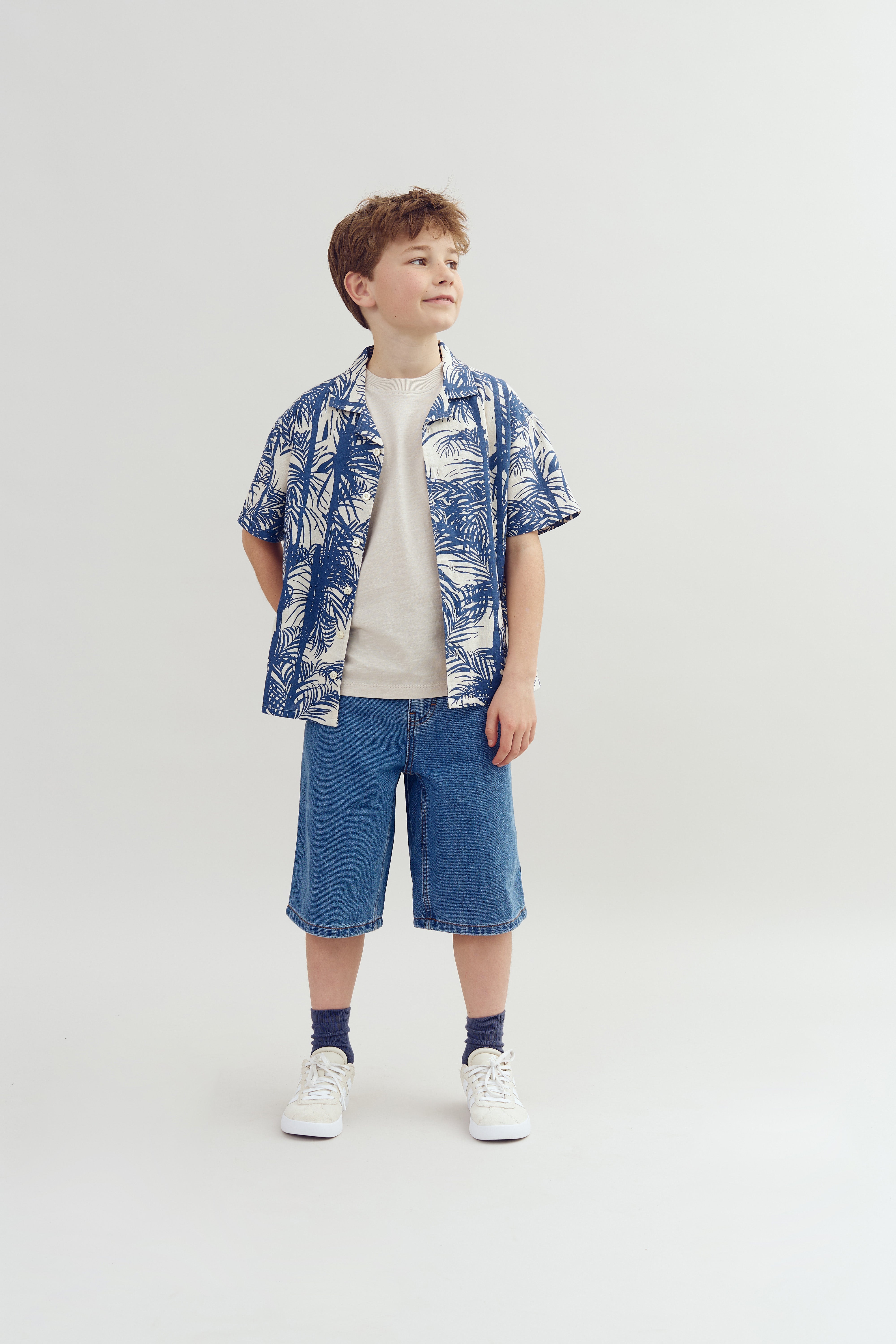 Lange Denim Shorts - Tween - Blå Denim | 100358 Storm