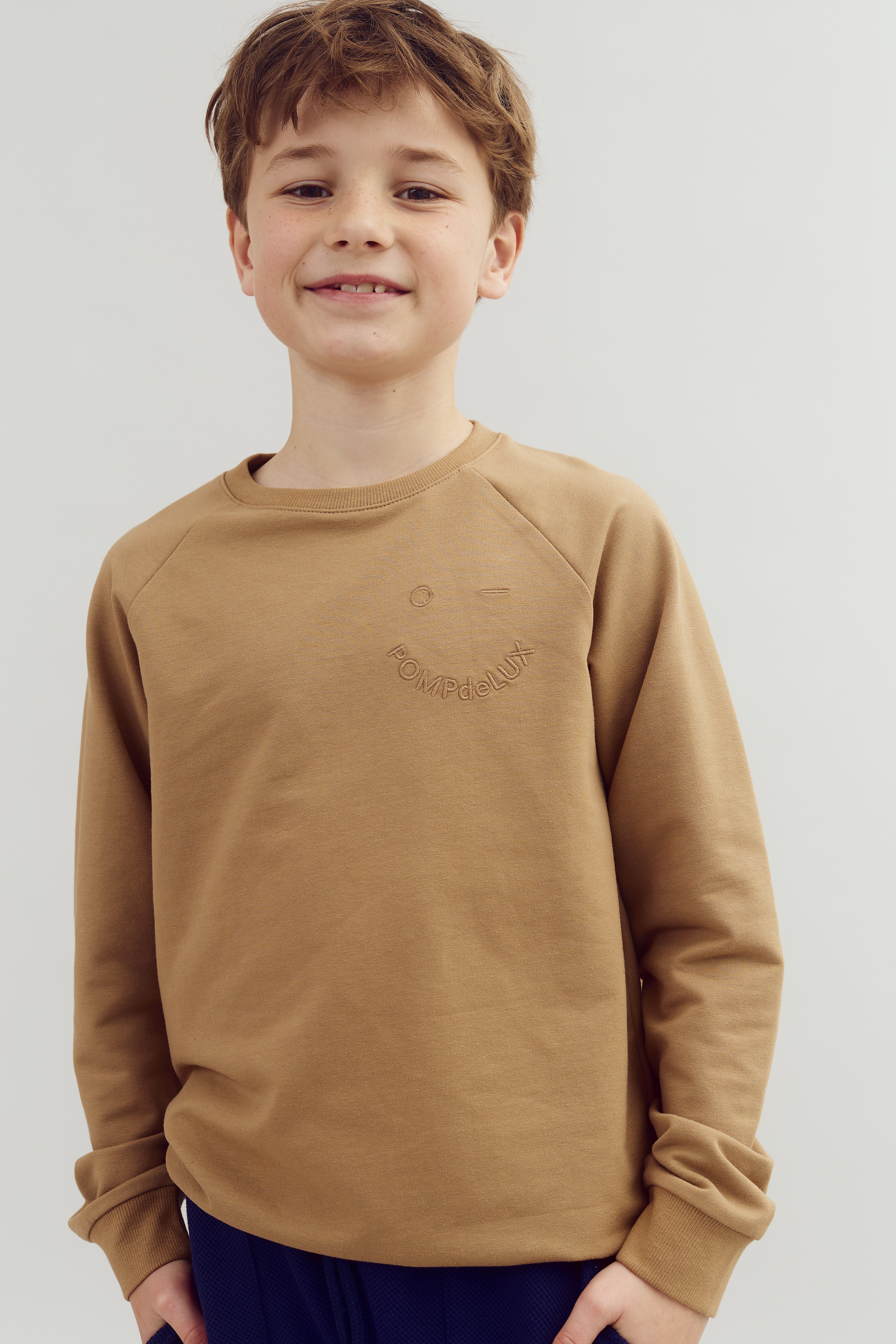 Sweatshirt med rund hals - Tween - Beige | 100364 Ryan