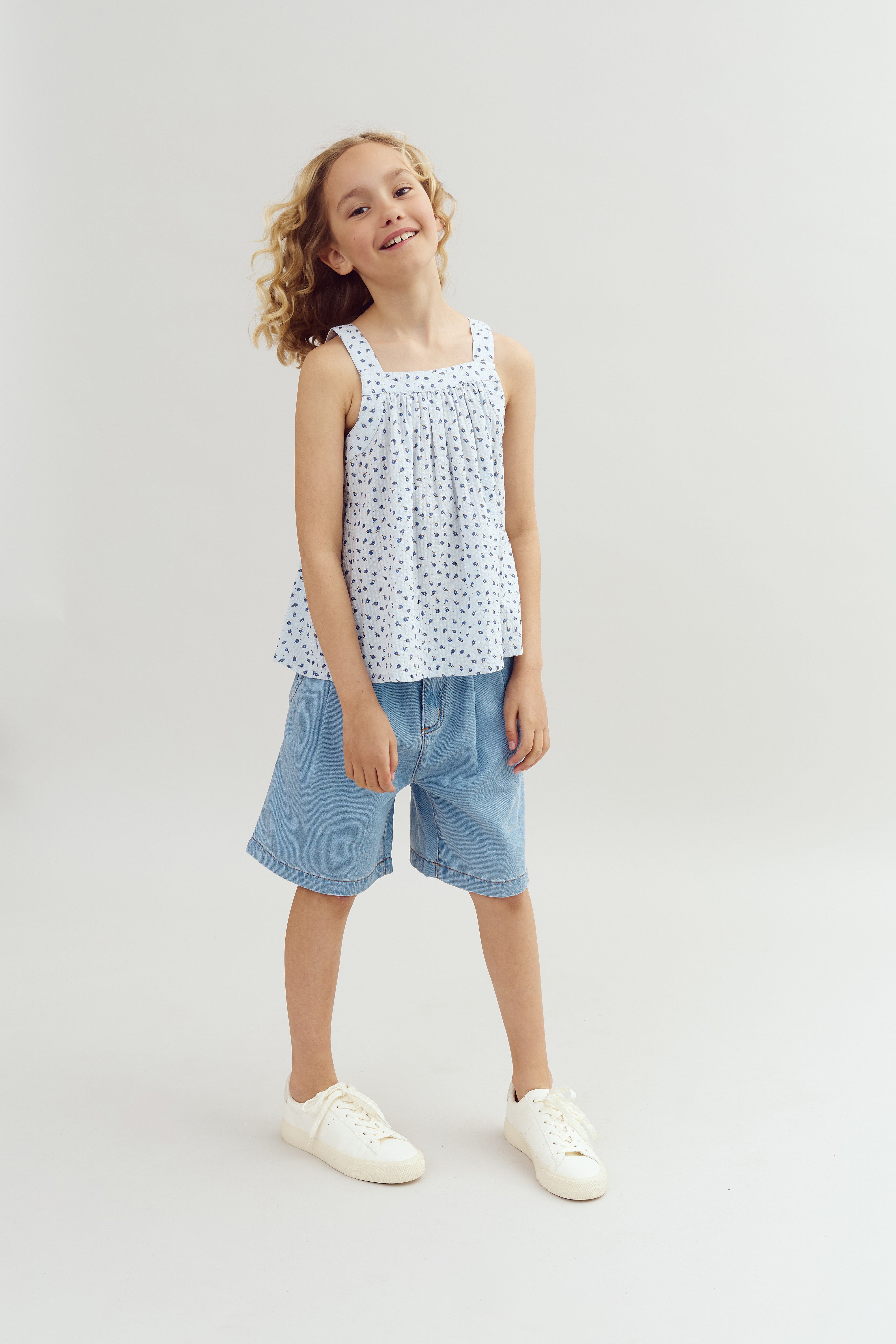 Denim Shorts - Tween - Blue Denim | 100101 Lea