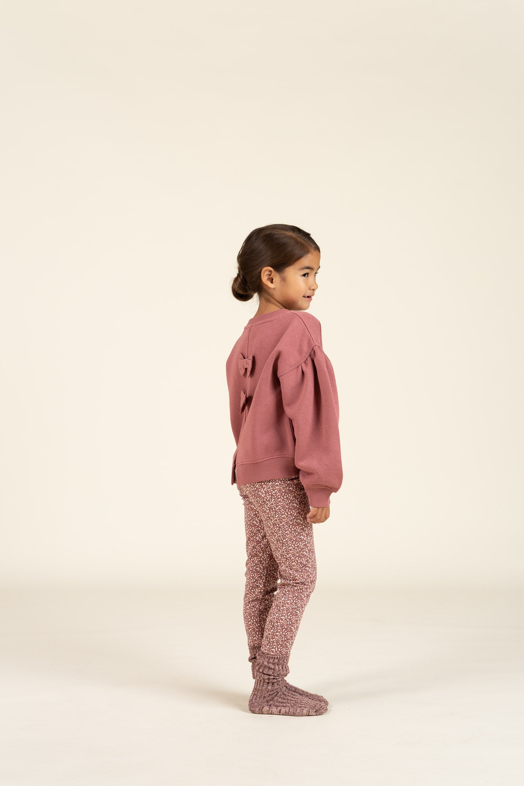 Sweatshirt med sløjfedetaljer - Kids - Vintage Red | 100812 Ruth