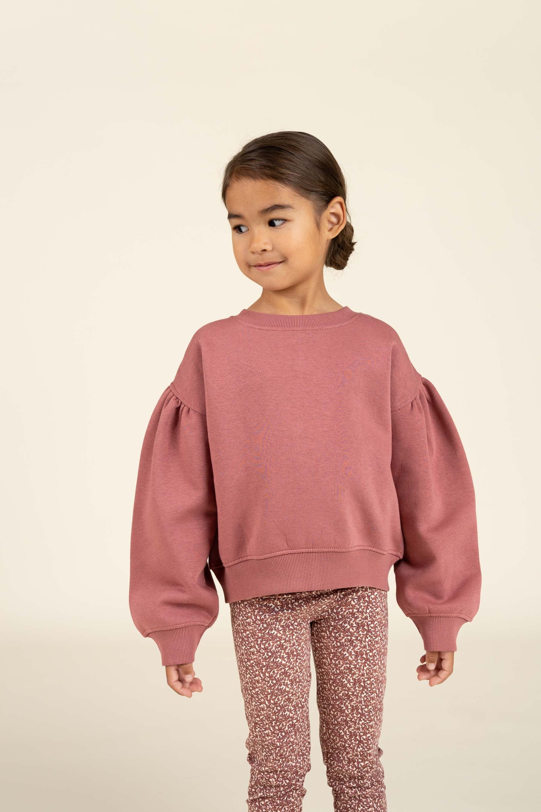 Sweatshirt med sløjfedetaljer - Kids - Vintage Red | 100812 Ruth