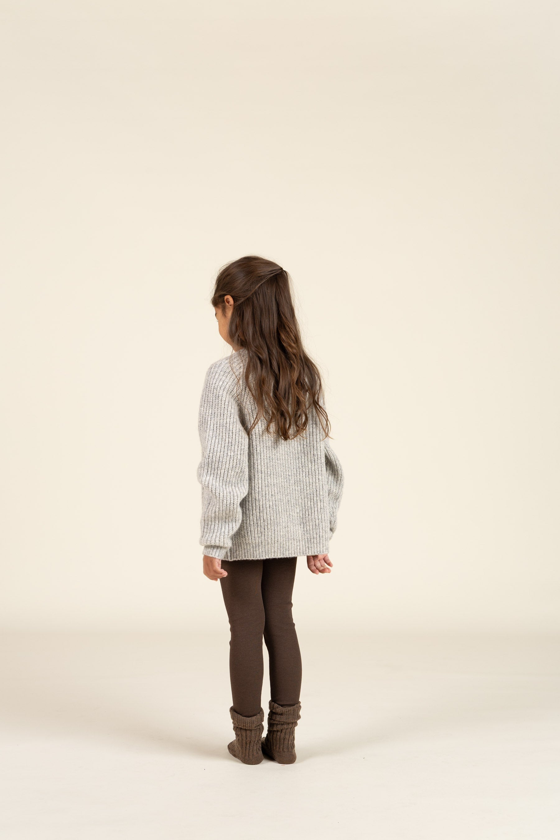 Rib-leggings i Modal - Kids - Chocolate | 100584 Mia