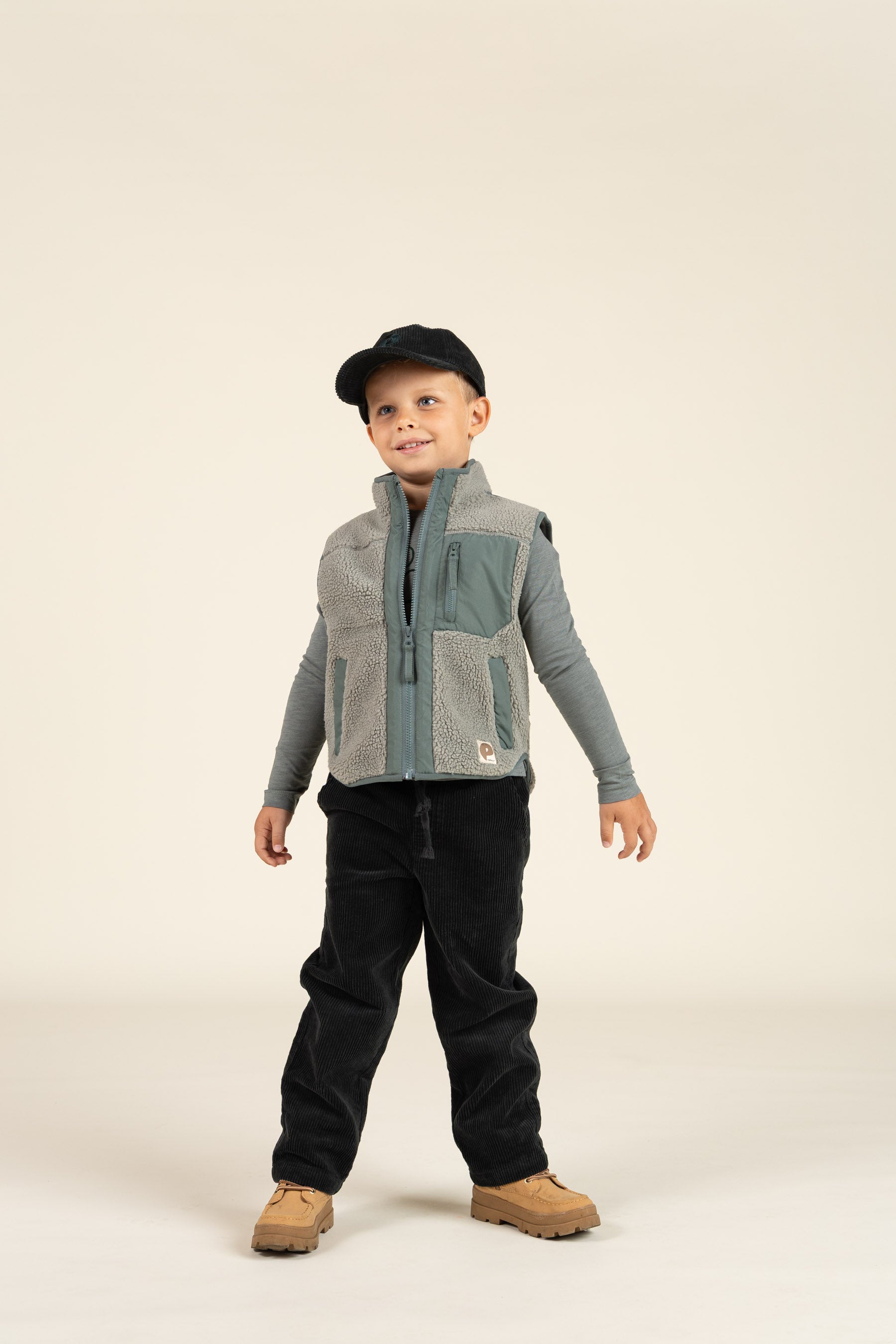 Teddyvest med Lynlås - All - Dusty Green | 100635 Elliot