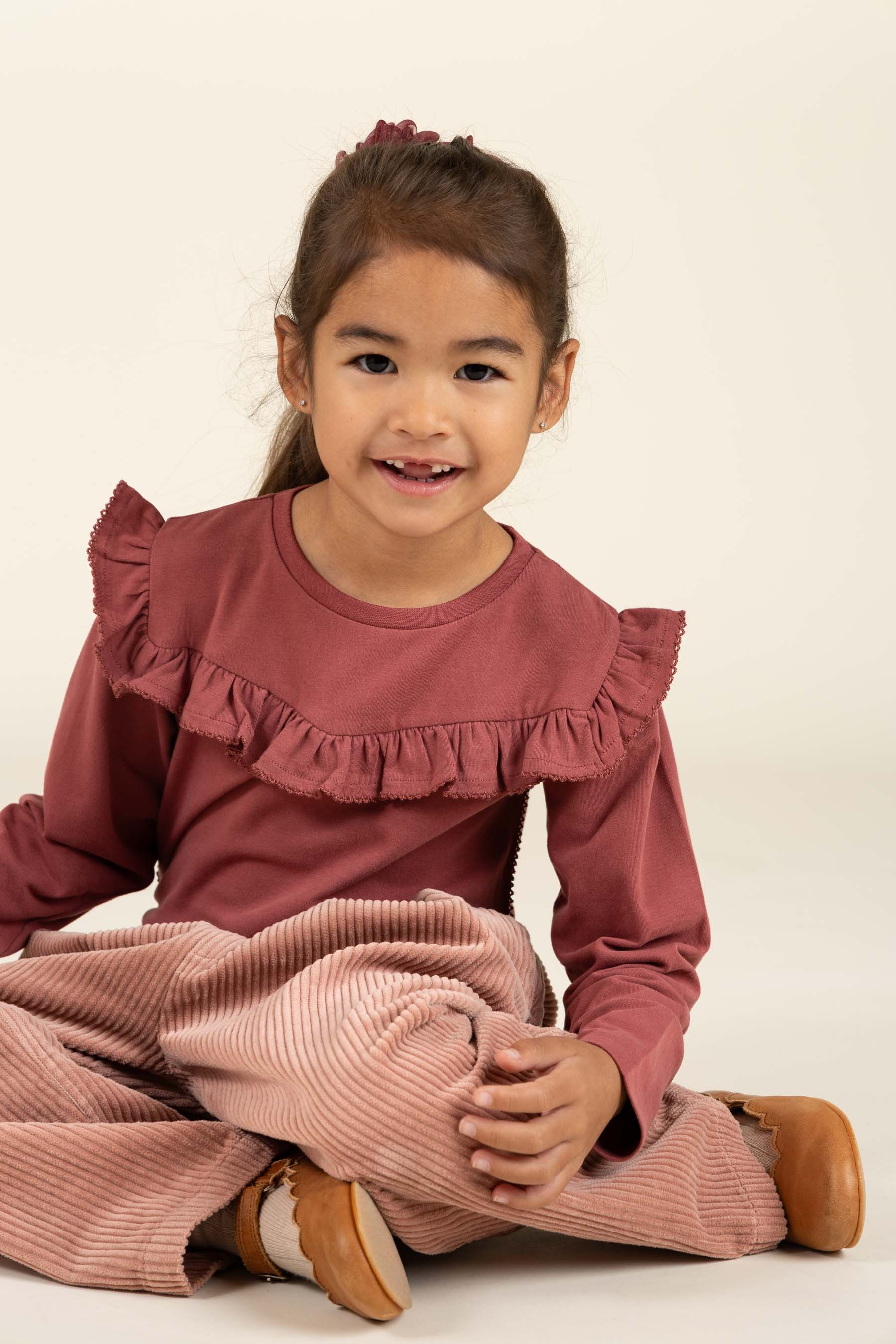 Bløde Pull-On Fløjlsbukser - Kids - Rose | 100620 Margot