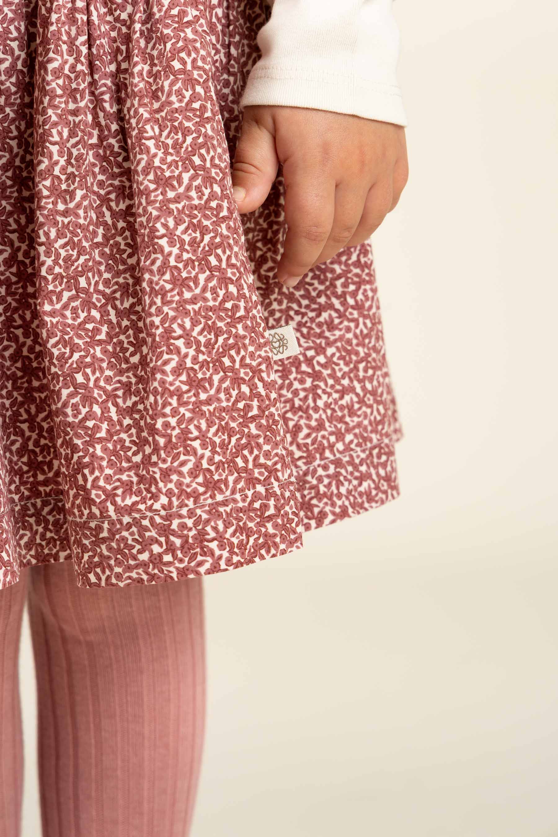 Nederdel i Printet bomulds-poplin - Kids - Vintage Red | 100796 Allie