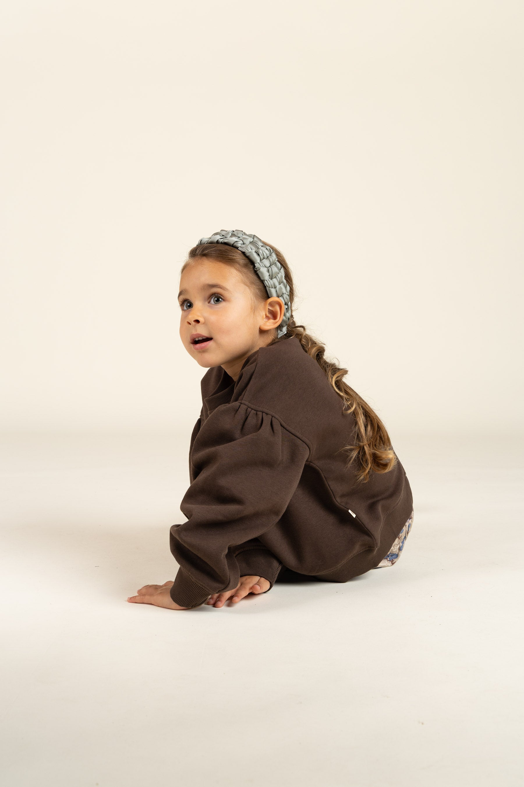 Sweatshirt med sløjfedetaljer - Kids - Chocolate | 100814 Ruth