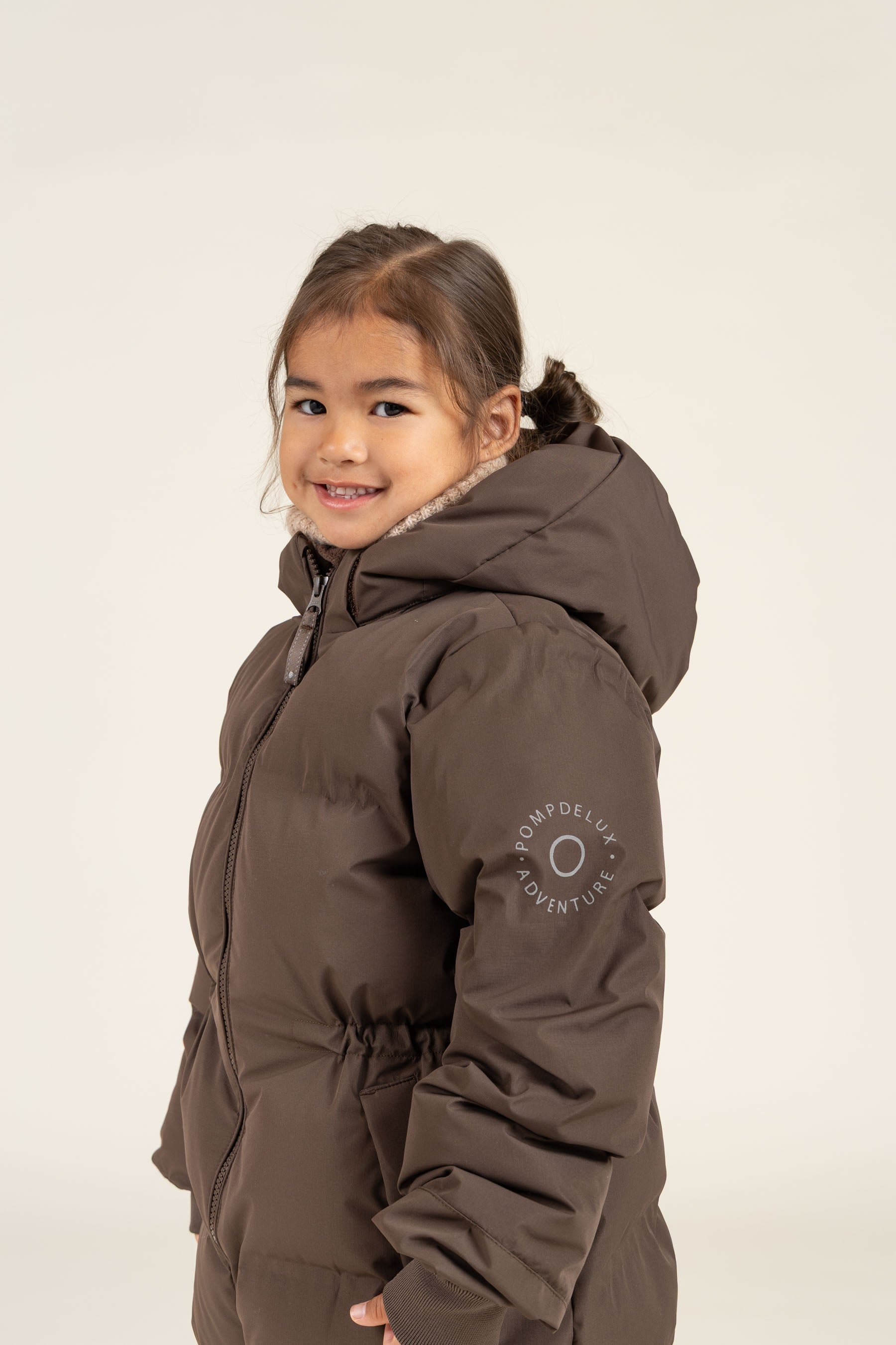 Vinterjakke med snøre - Kids - Chocolate | 100536 Elenor