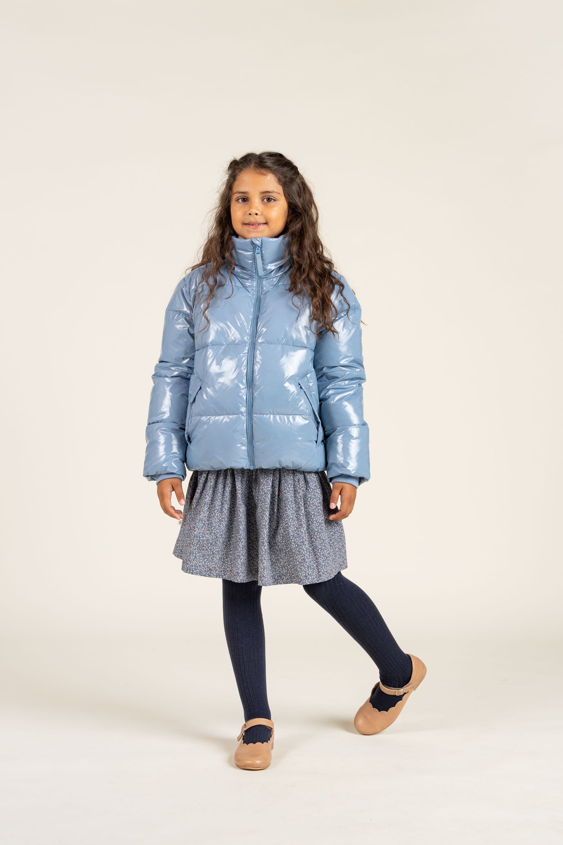 Shinny Pufferjakke - Tween - Blue | 100533 Violet
