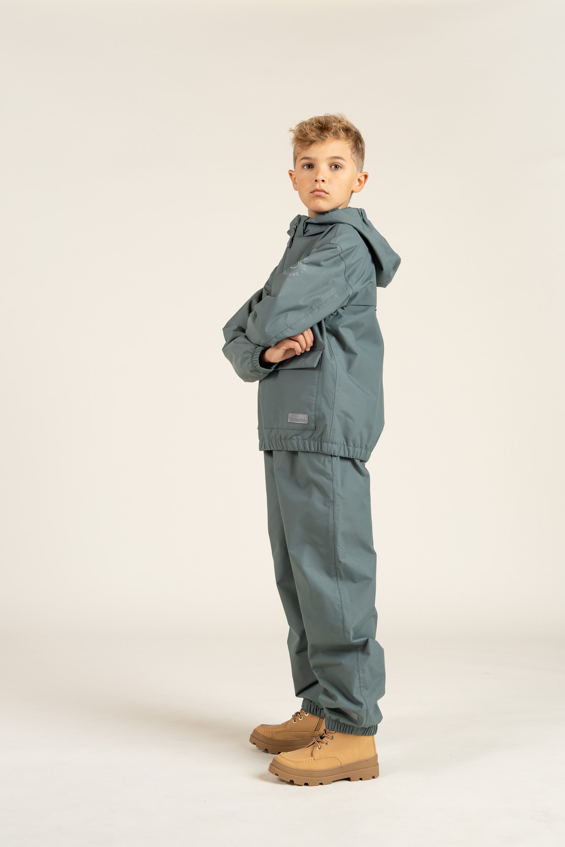 Skaljakke med påsyet lomme - Tween - Dusty Dark Green | 100502 Luke