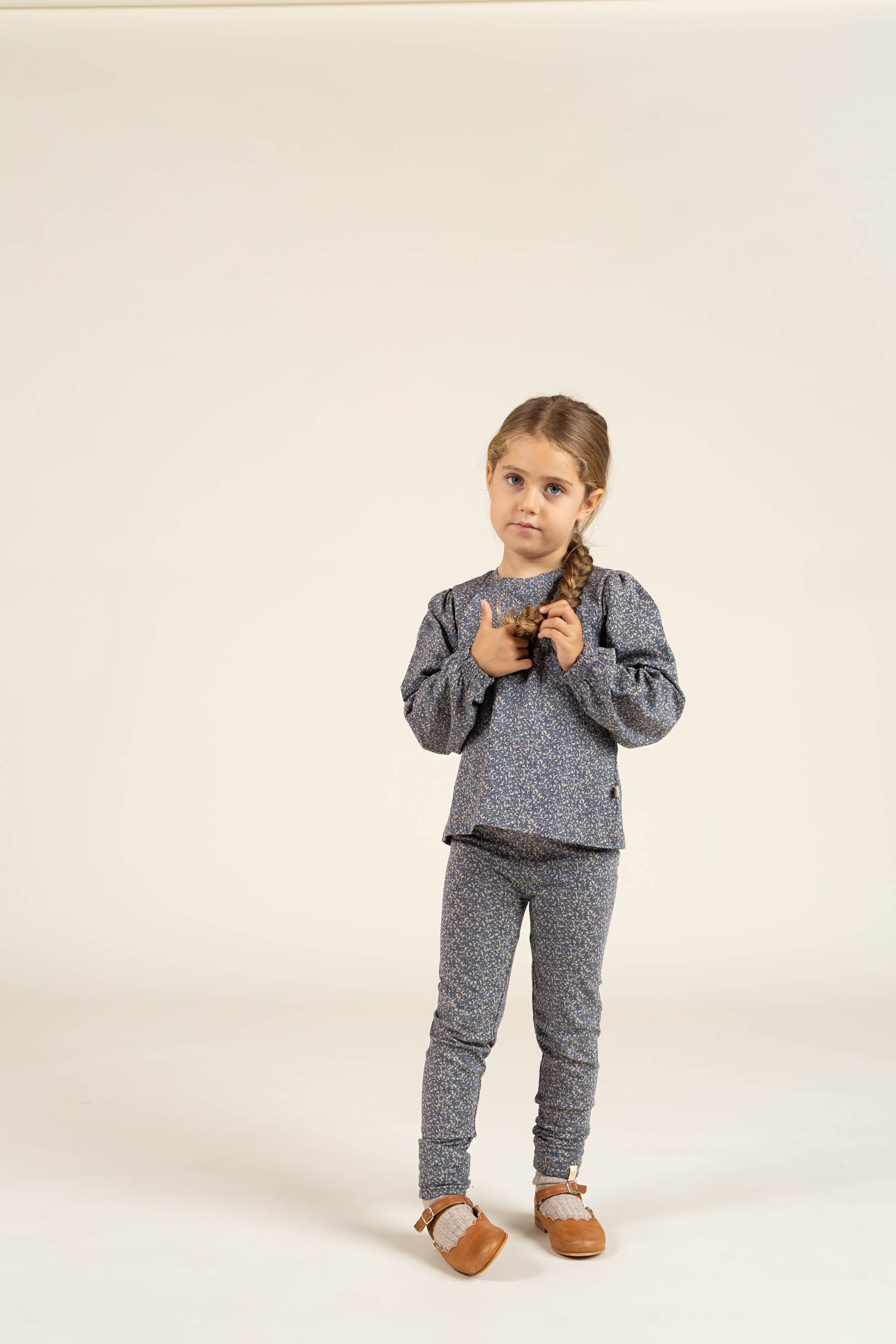 Bluse i Jersey med print - Kids - Blue | 100772 Ada