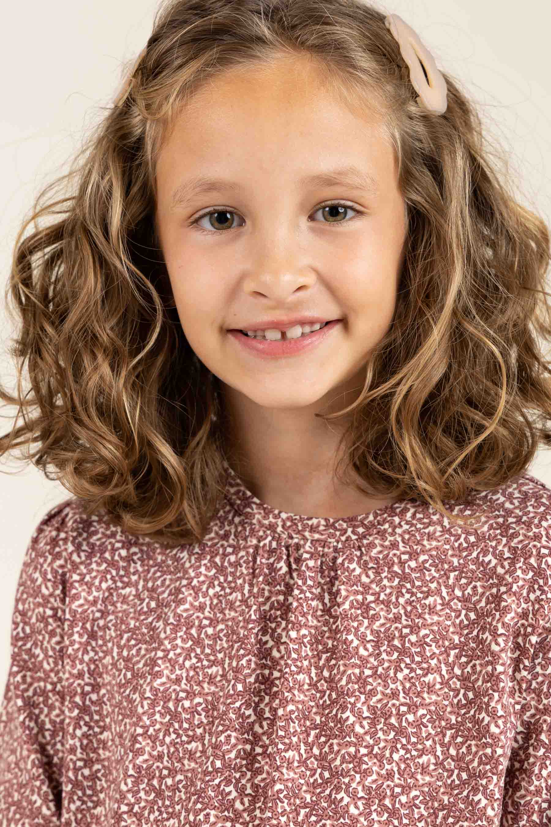 Kjole i Printet Jersey - Tween - Vintage Red | 100763 Ada