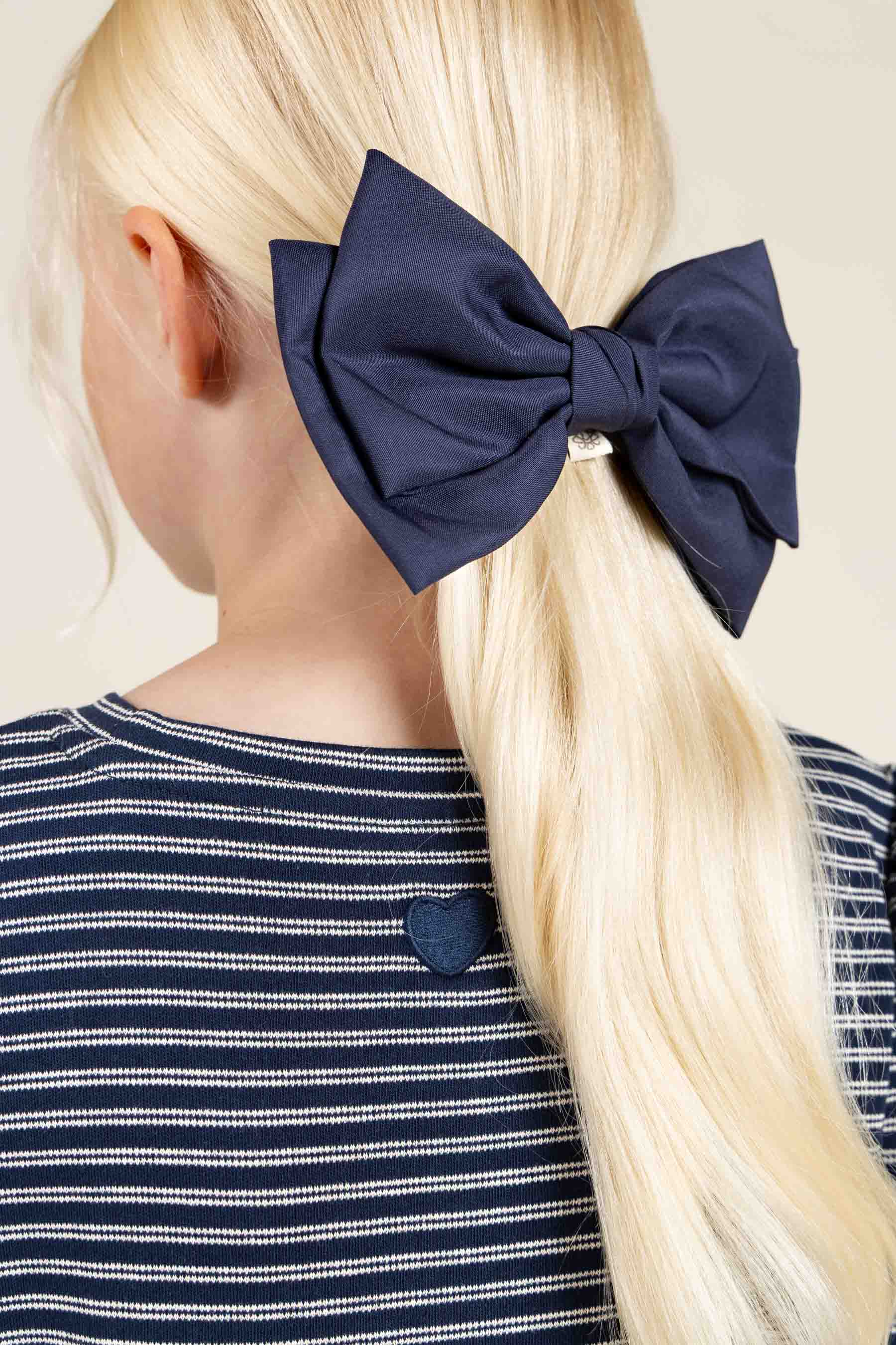 Stribet Jersey Kjole - Tween - Navy Stripe | 100653 Elise