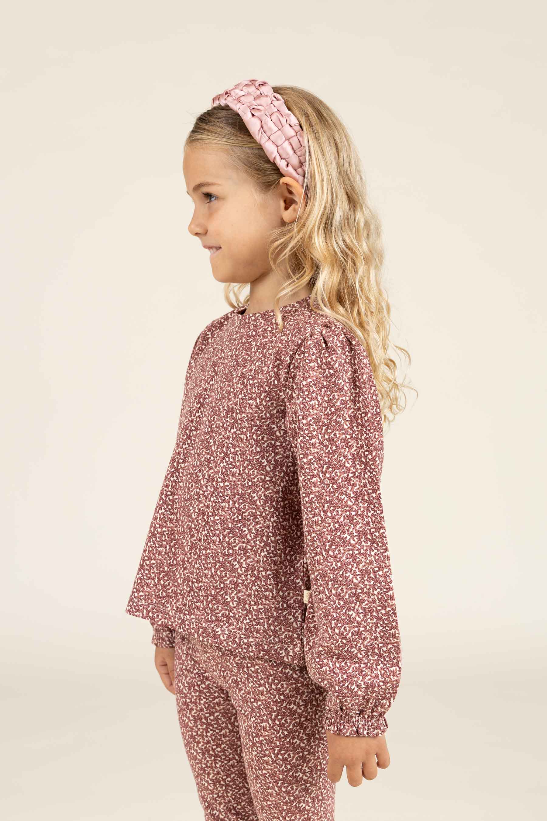 Bluse i Jersey med print - Kids - Vintage Red | 100770 Ada