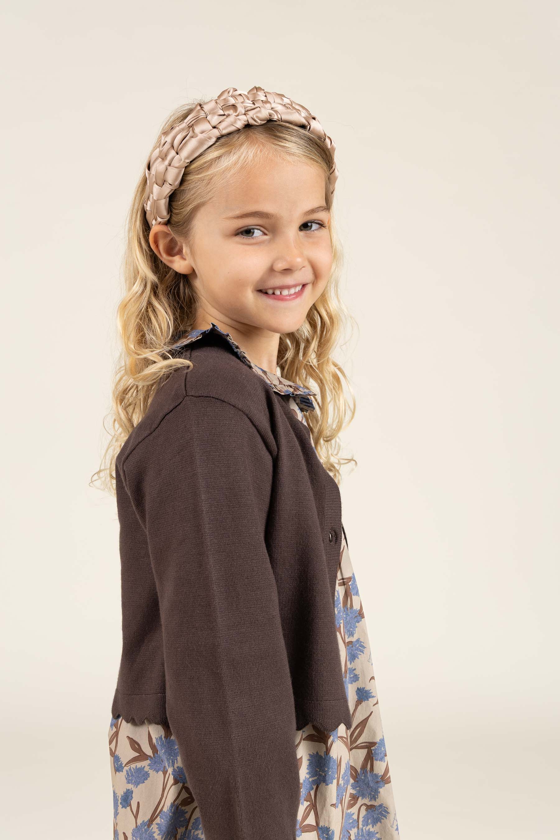 Cardigan - Kids - Chocolate | 100826 Nicole