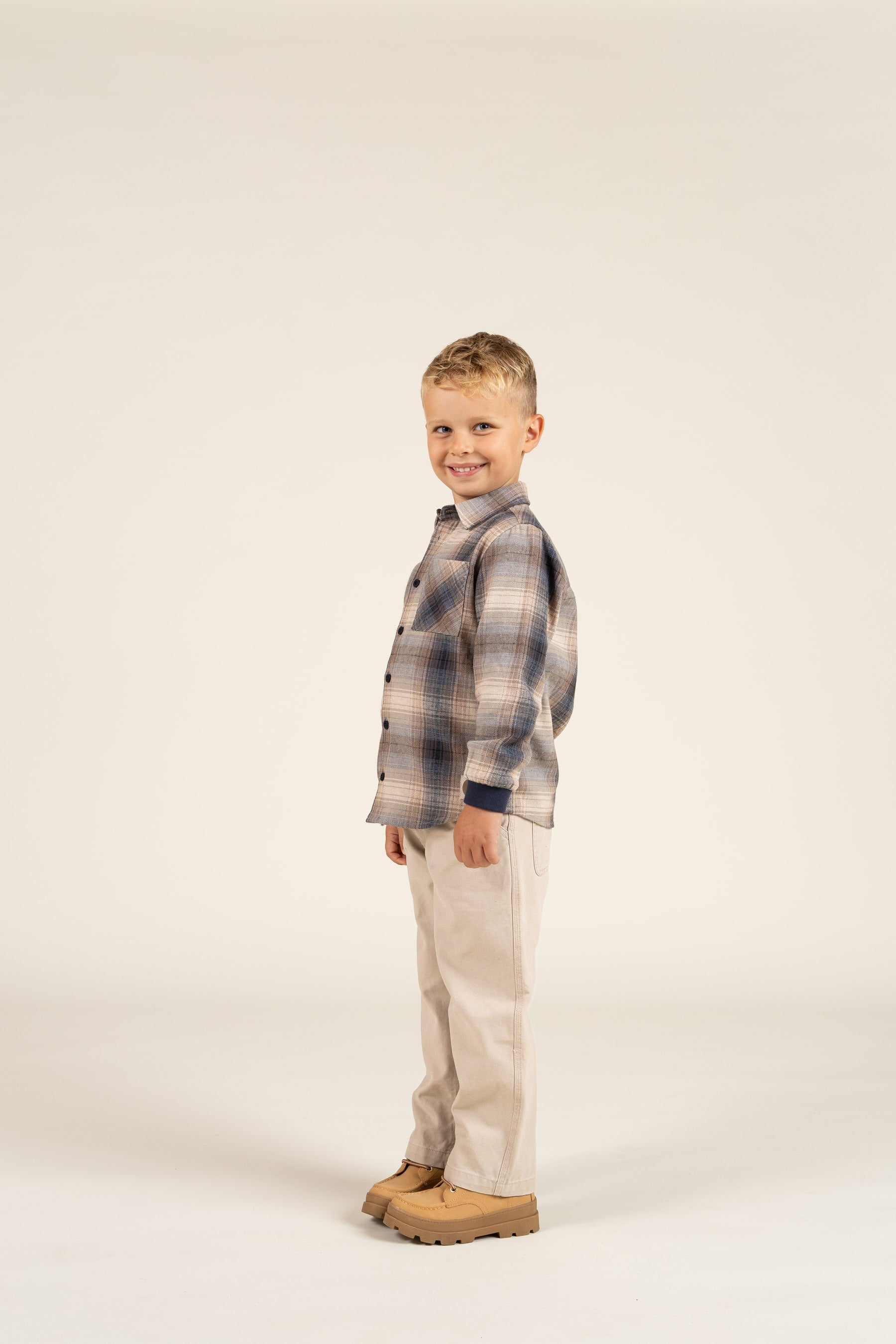 Canvas Bukser - Kids - Greige | 100115 Dereck