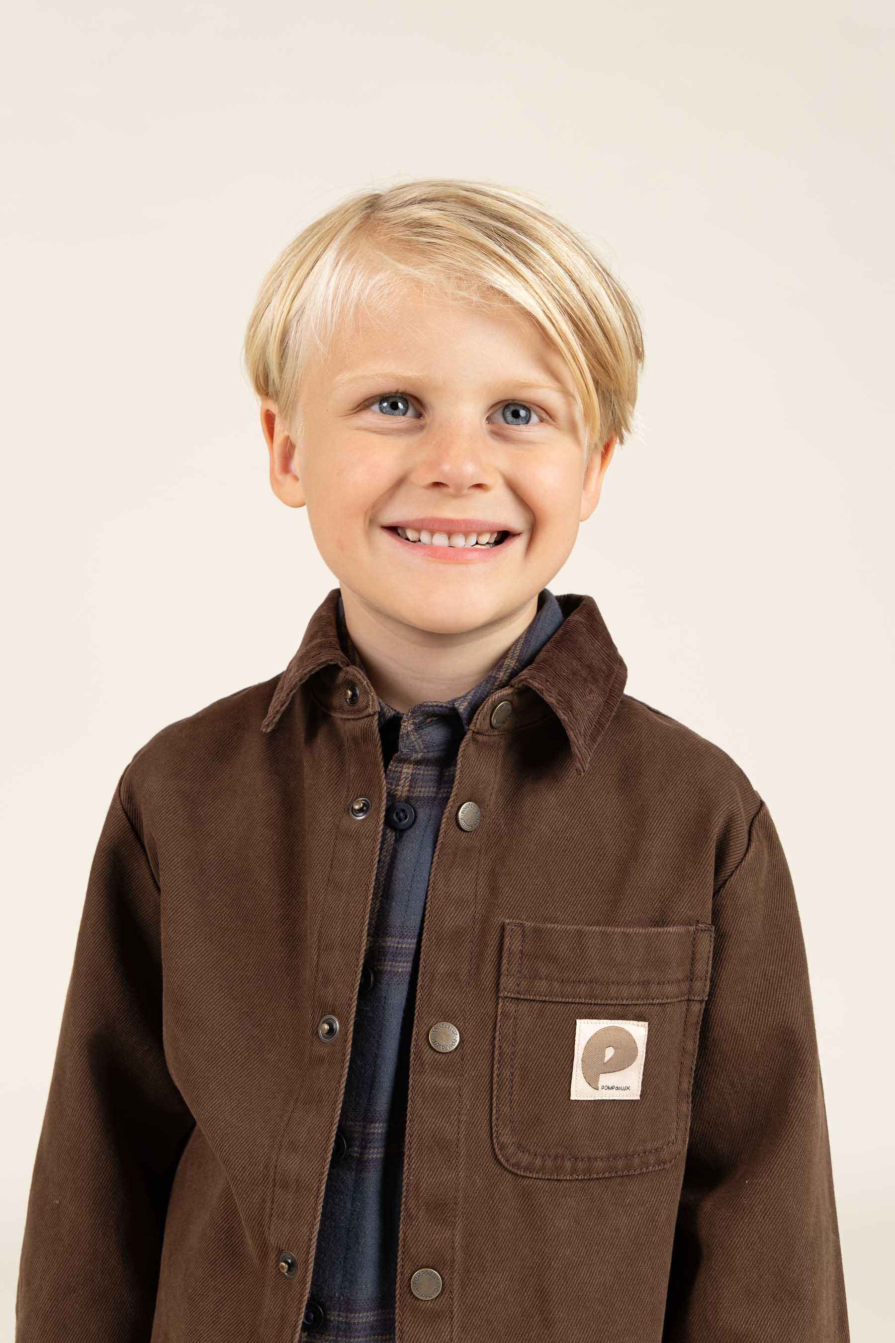 Overshirt i Twill - Kids - Chocolate | 100610 Carter