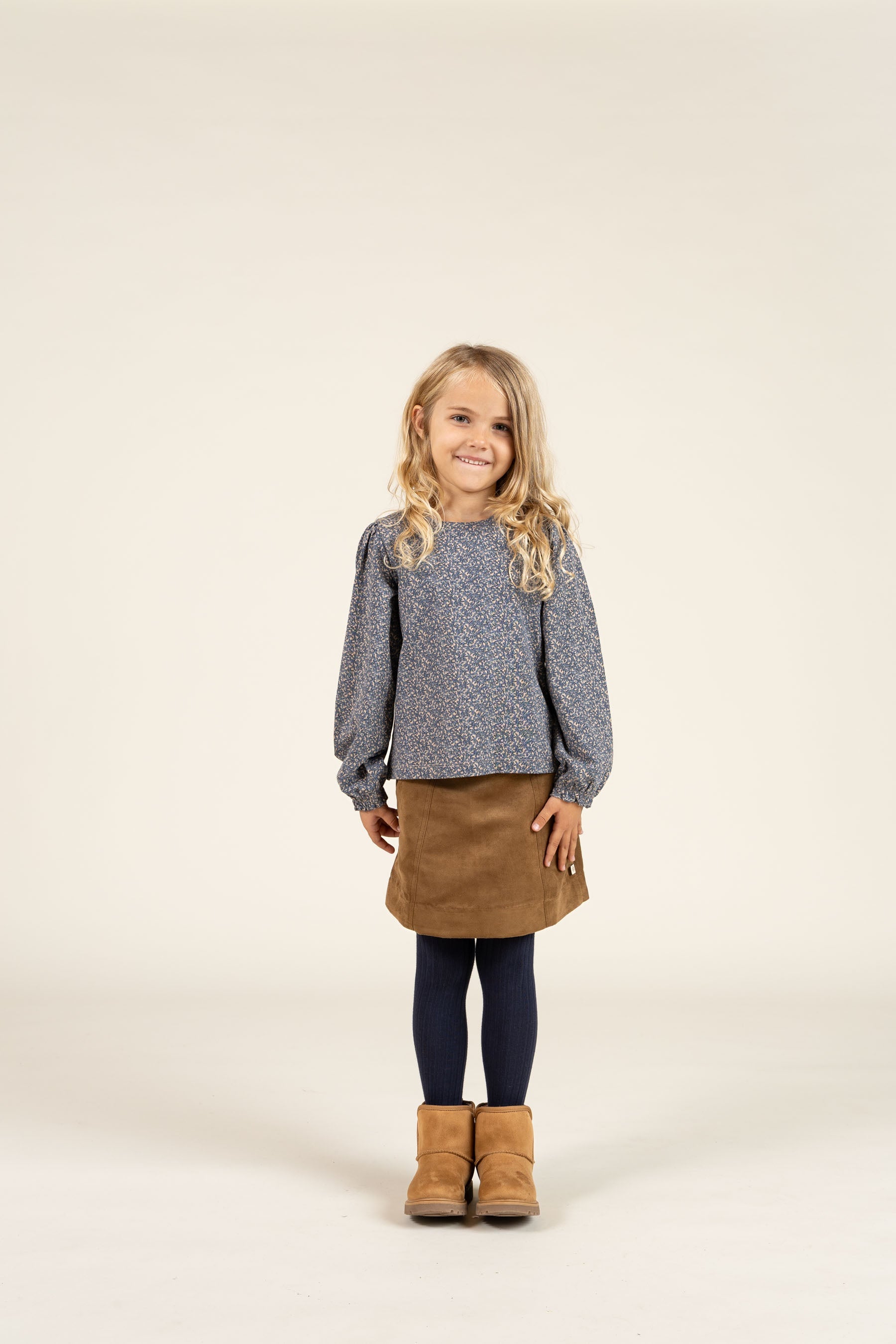 Bluse i Jersey med print - Kids - Blue | 100772 Ada