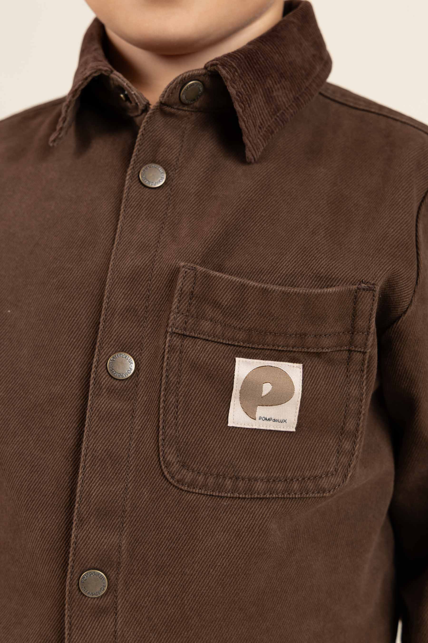 Overshirt i Twill - Kids - Chocolate | 100610 Carter