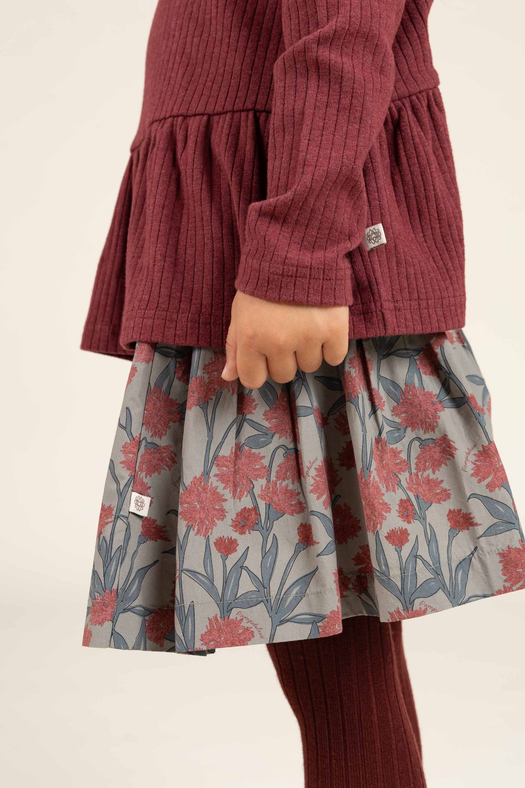 MP Rib Strømpebukser i uld - All - Burgundy | 100879 MP Wool tights