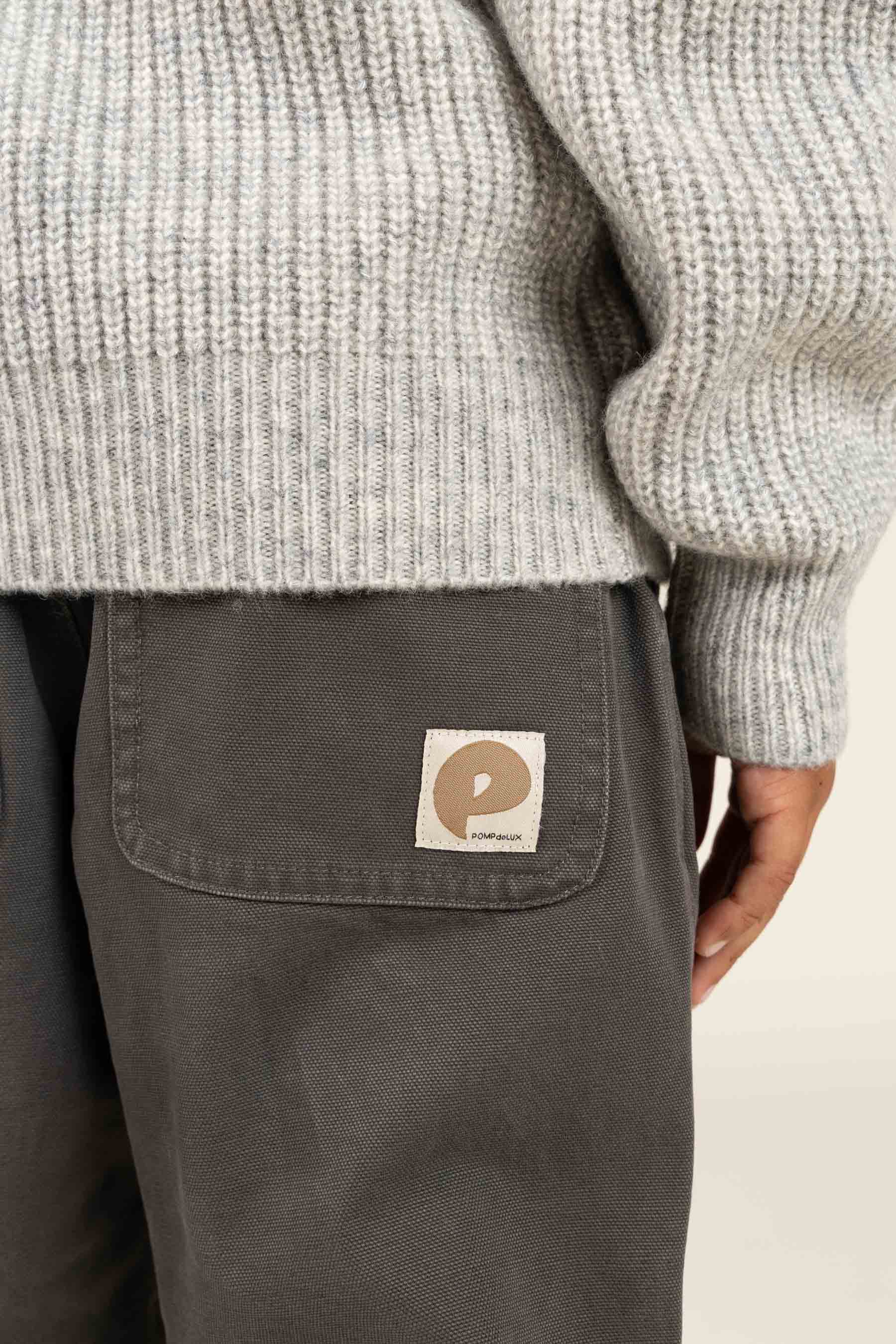 Sweater i Uldmix med kort lynlås - Tween - Grey Melange | 100753 Adam