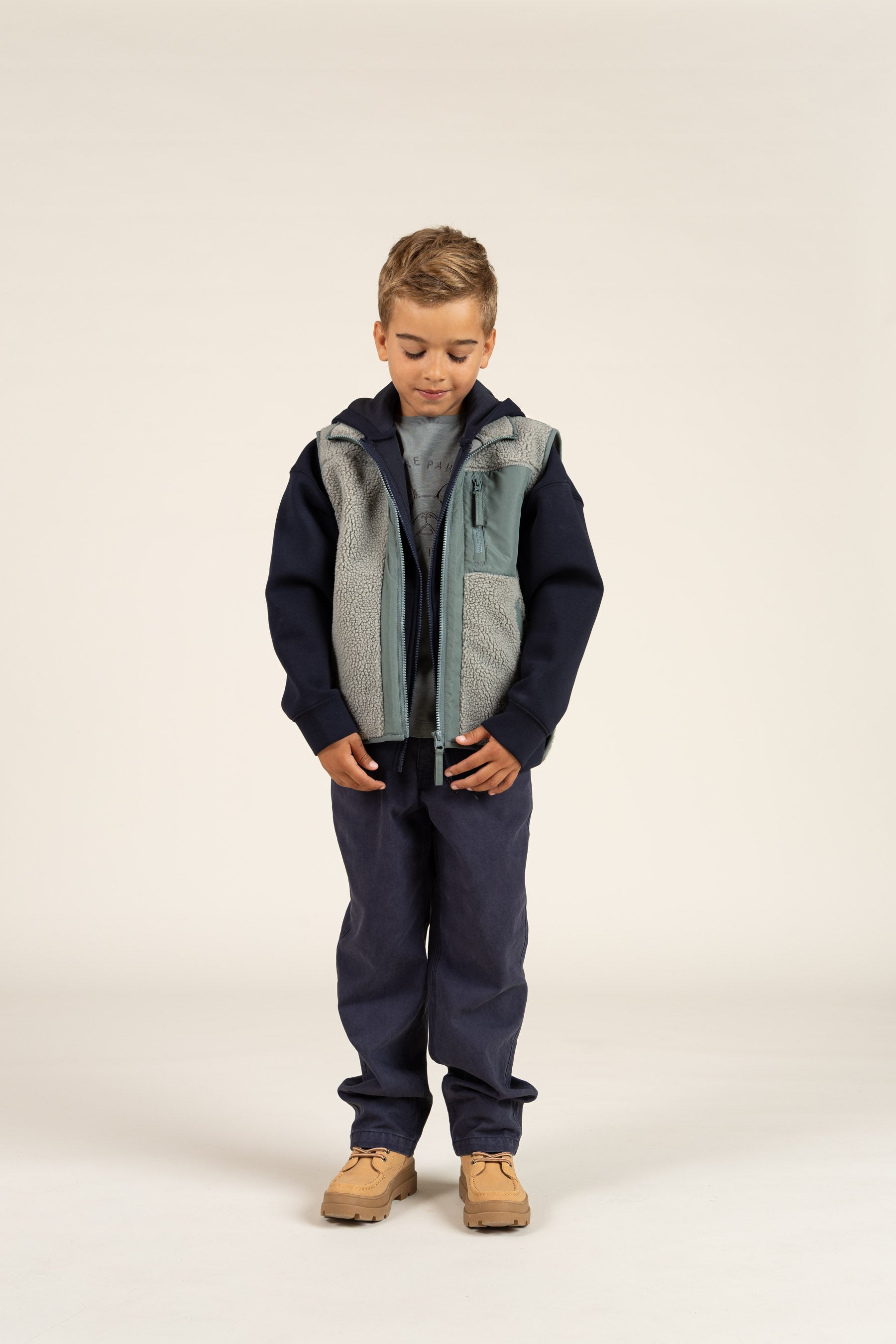 Teddyvest med Lynlås - All - Dusty Green | 100635 Elliot