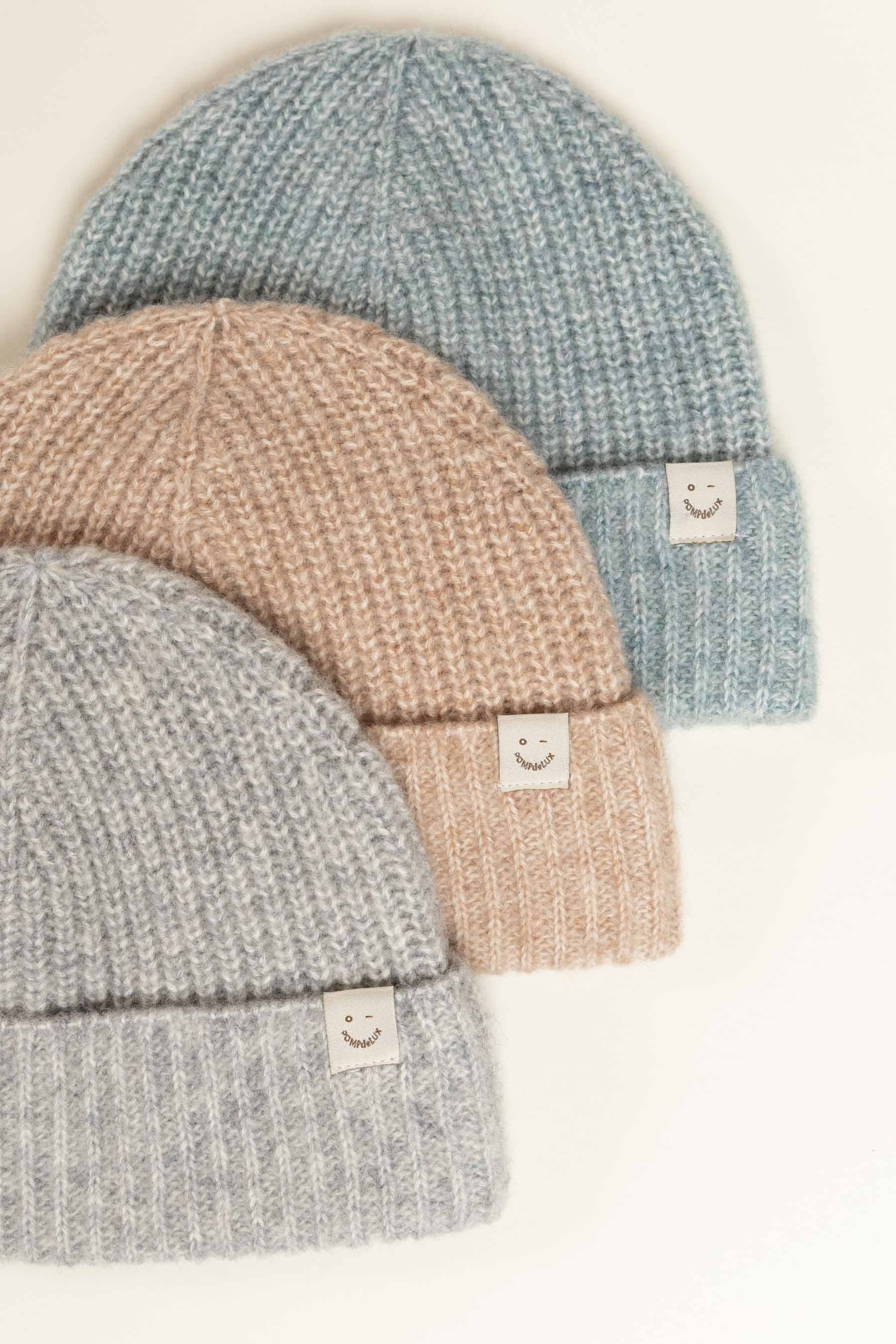 Beanie i Uldmix - All - Green Melange | 100750 Cork