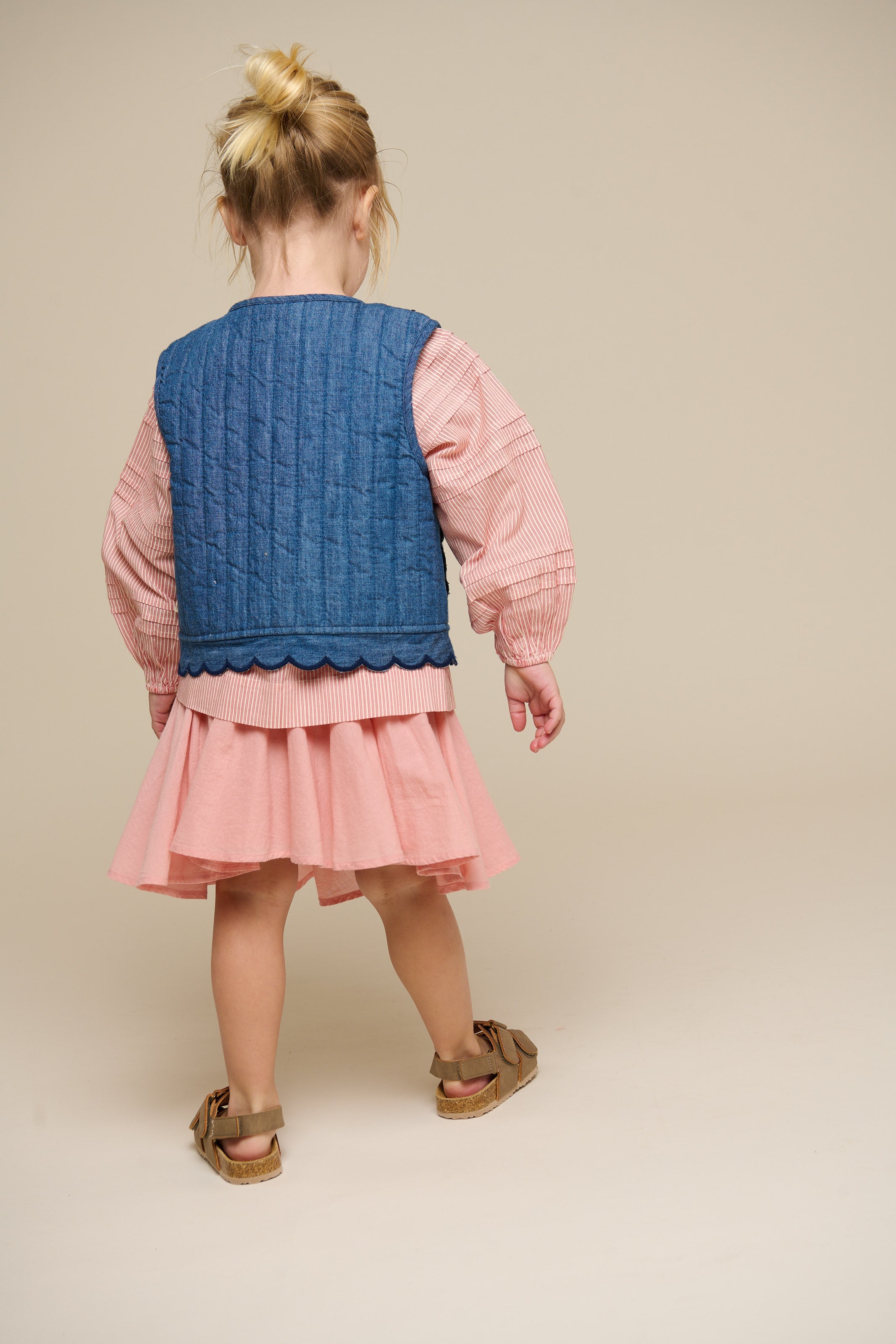 Quiltet denimvest - Kids - Blue Denim | 101052 Isabella