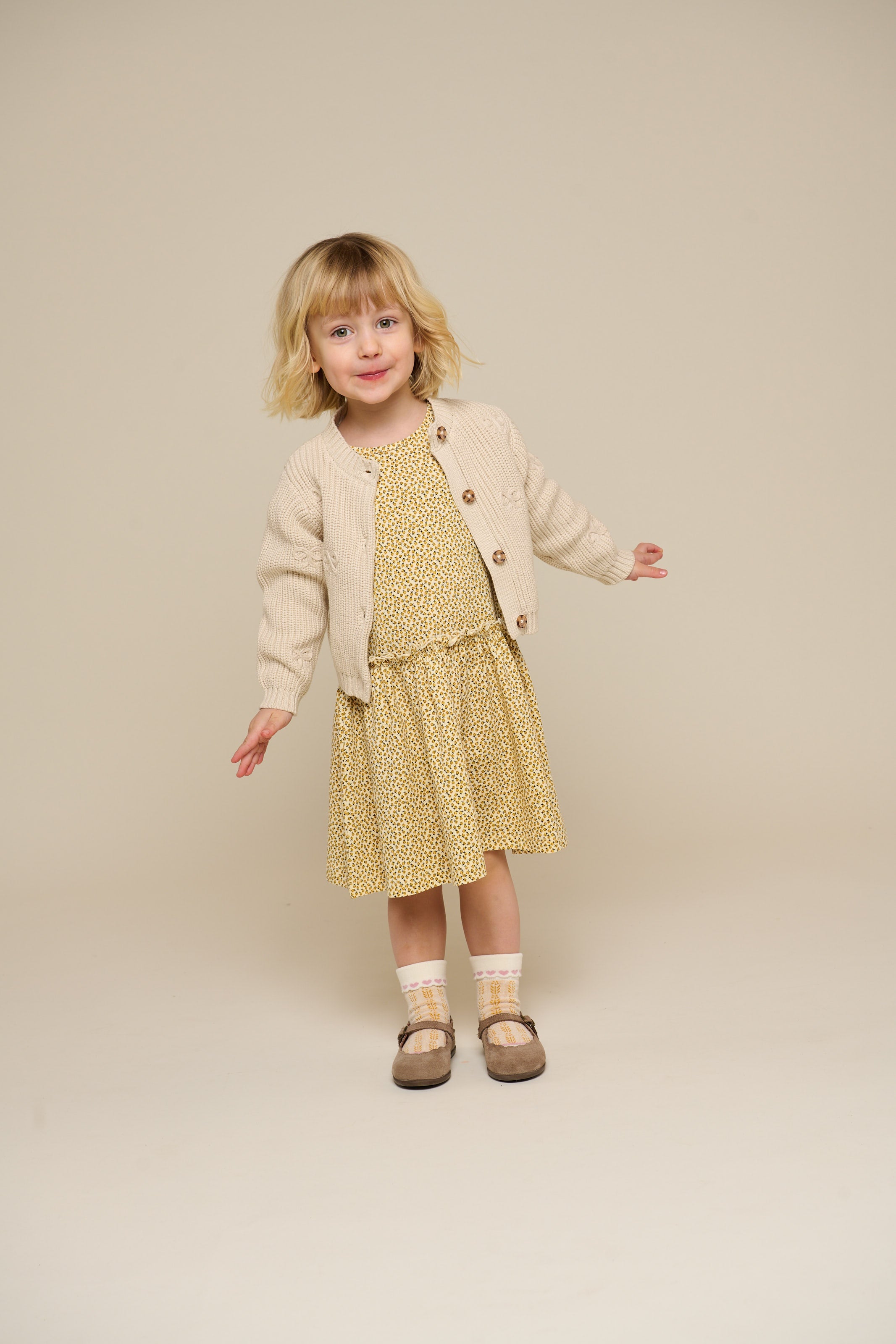 Jerseykjole - Kids - Yellow | 101223 Lea