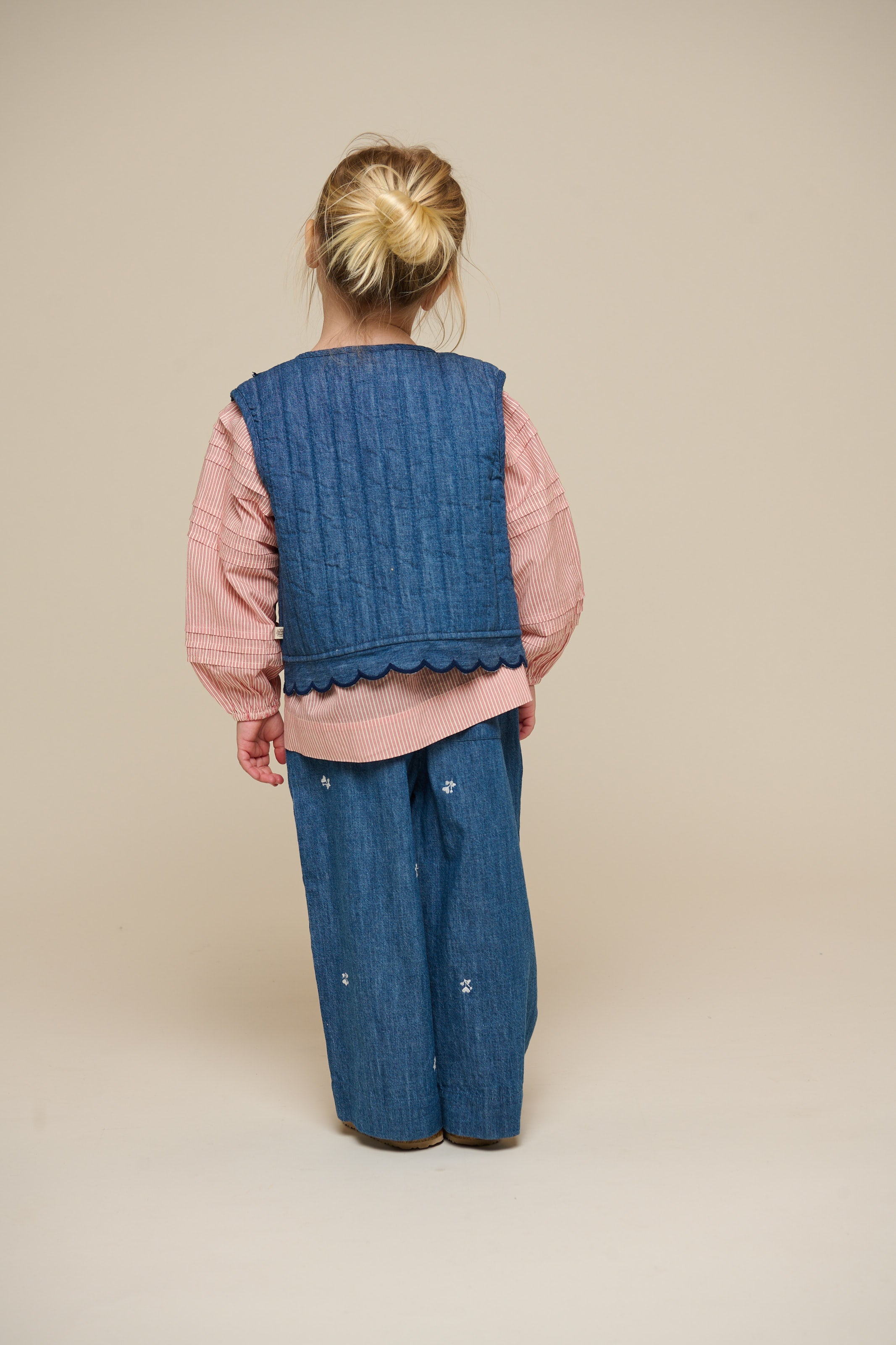 Quiltet denimvest - Kids - Blue Denim | 101052 Isabella