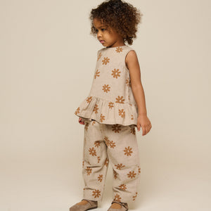 Printede bomuldsbukser - Kids - Sand | 101207 Molly