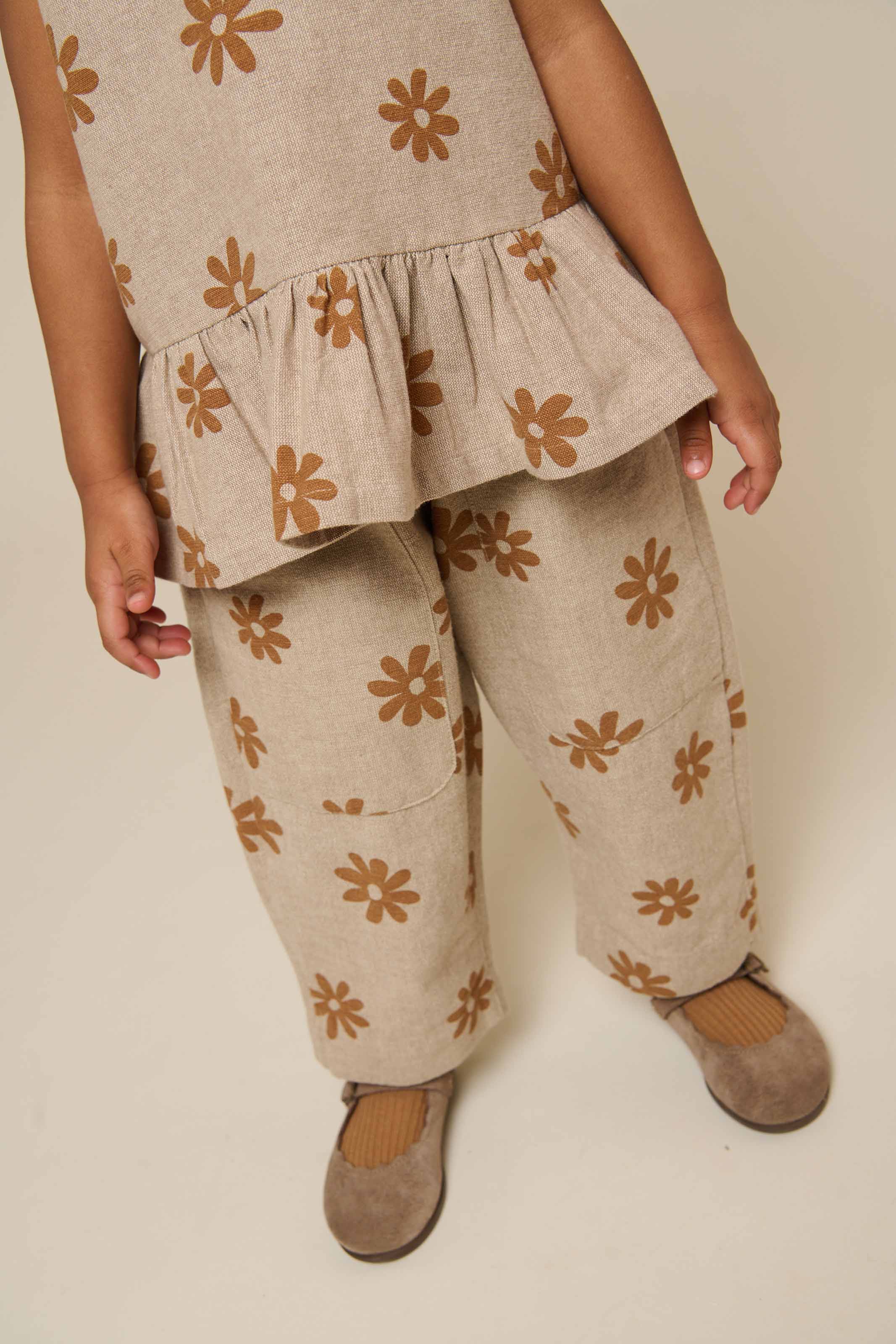 Printede bomuldsbukser - Kids - Sand | 101207 Molly