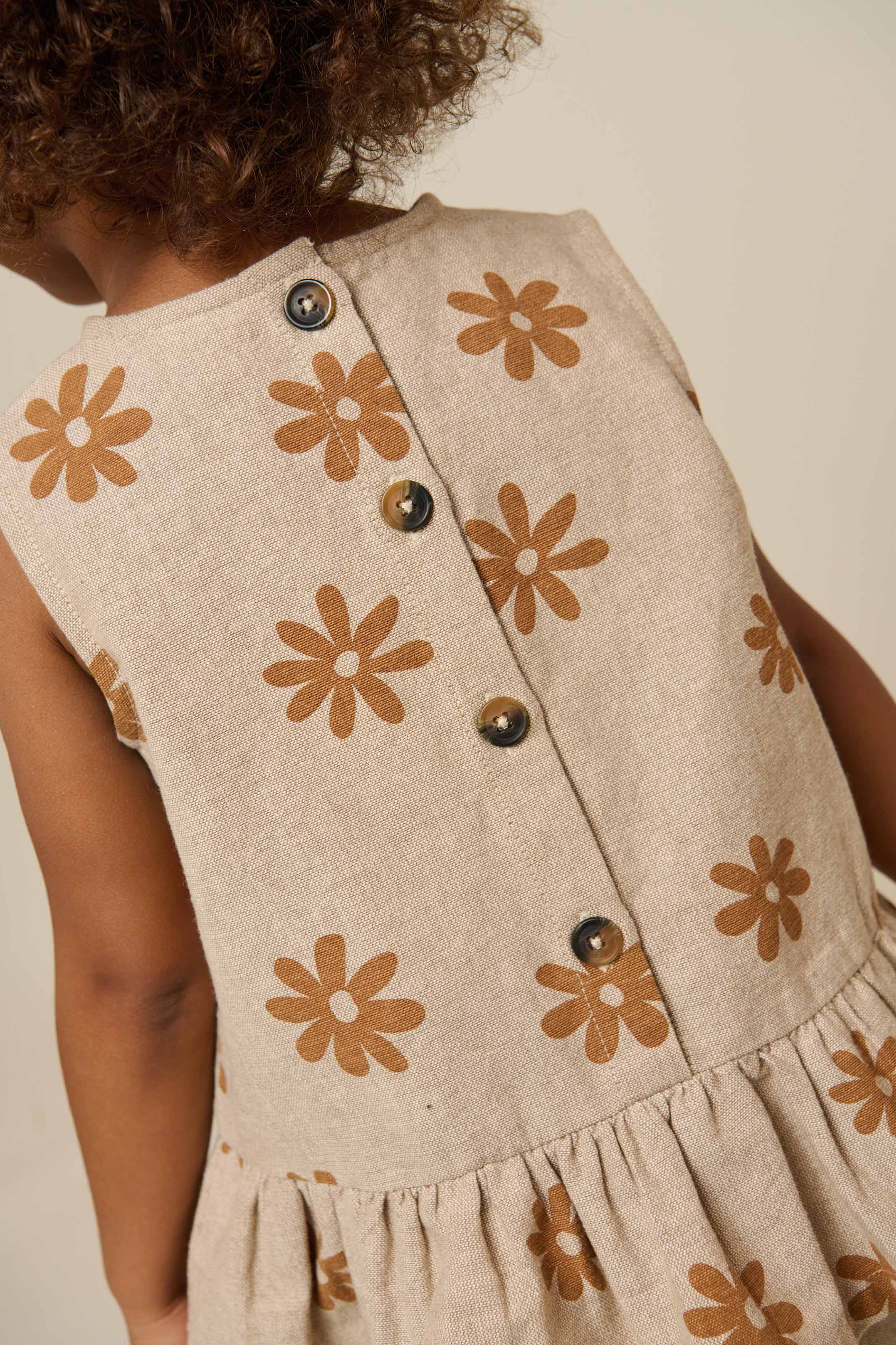 Printet bomuldstop - Kids - Sand | 101205 Molly