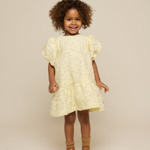 Jacquardkjole i bomuldsblanding - Kids - Sunlight | 100992 Giselle