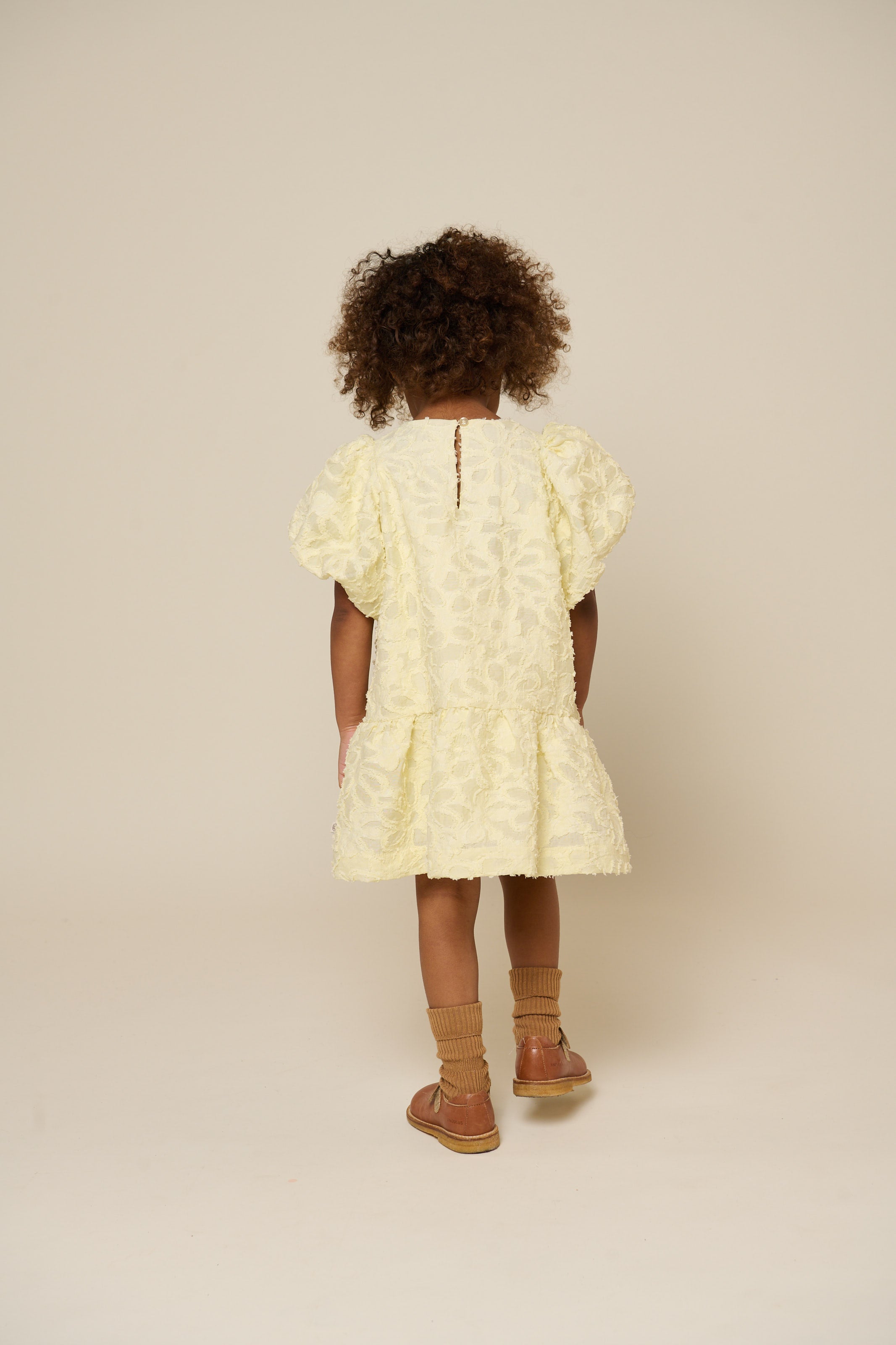 Jacquardkjole i bomuldsblanding - Kids - Sunlight | 100992 Giselle