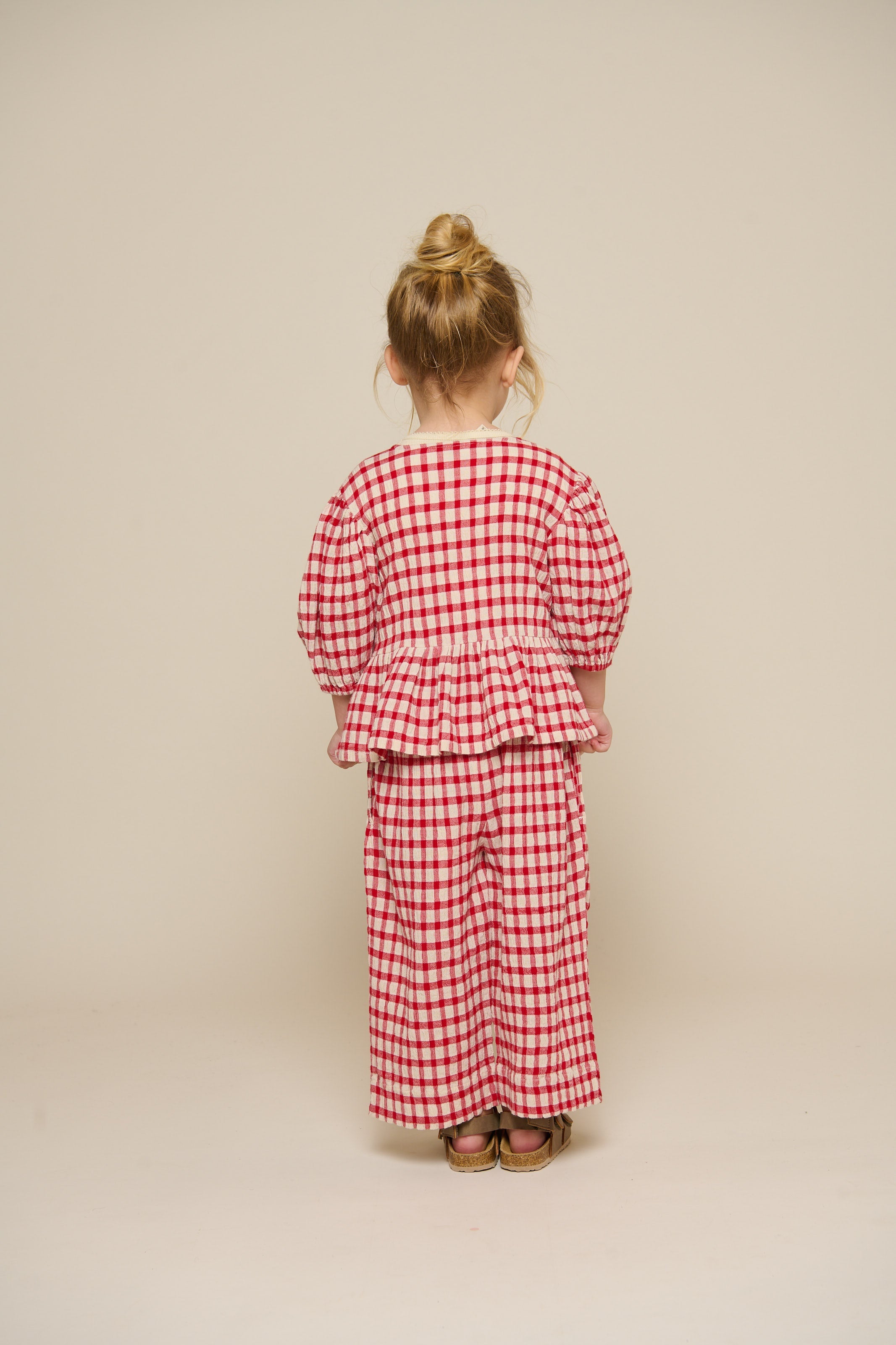 Ternet bomuldsbluse - Kids - Cherry Red | 100908 Bonnie