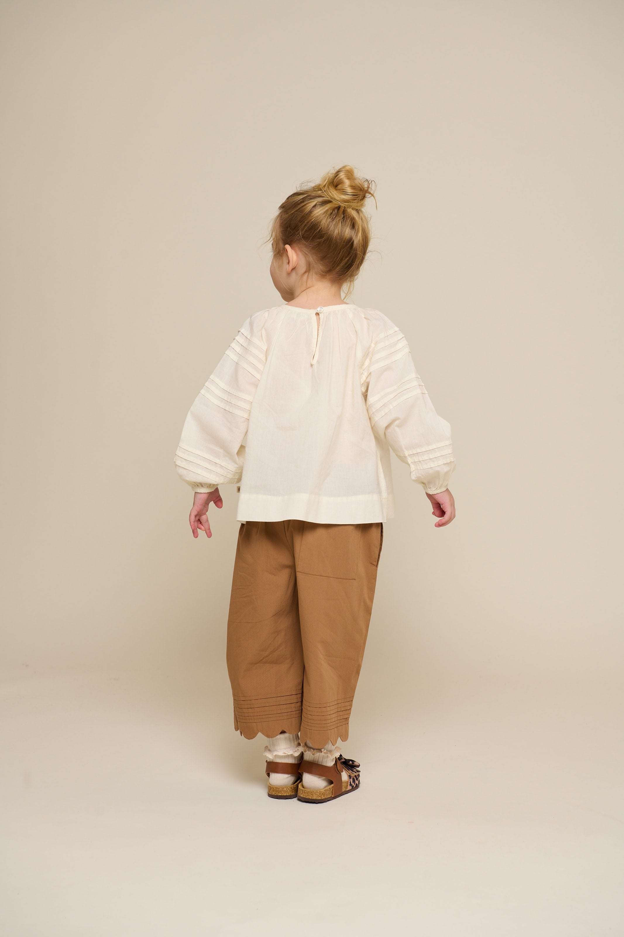 Langærmet bluse - Kids - Offwhite | 100988 Willa