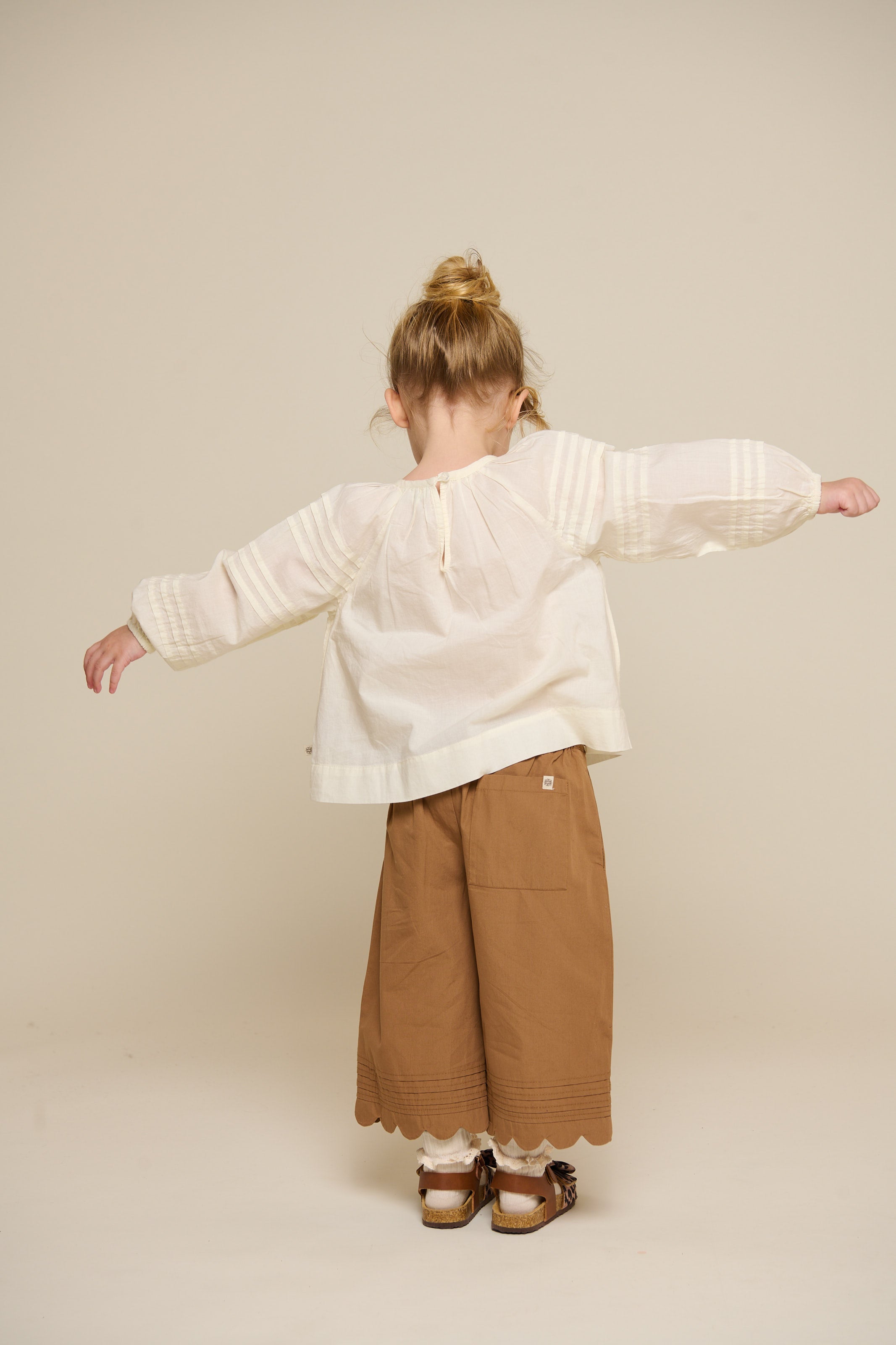 Langærmet bluse - Kids - Offwhite | 100988 Willa