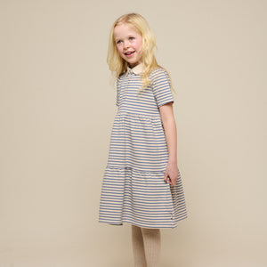 Stribet jersey kjole - Tween - Blue | 101013 Emmie