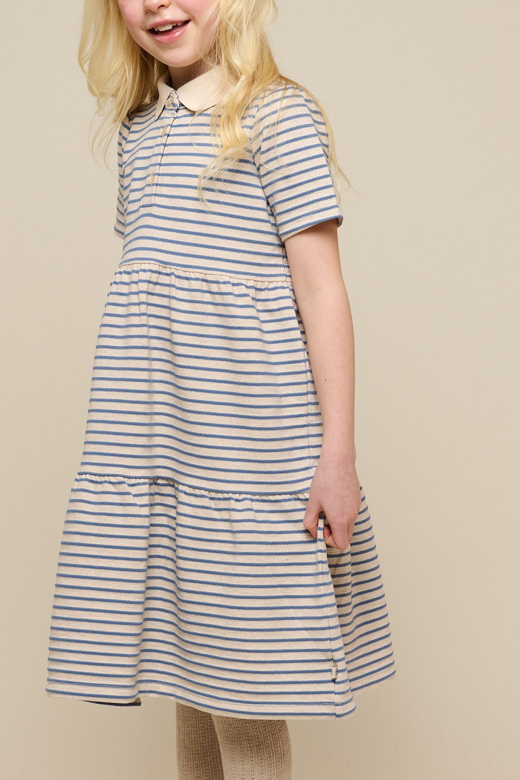 Stribet jersey kjole - Tween - Blue | 101013 Emmie