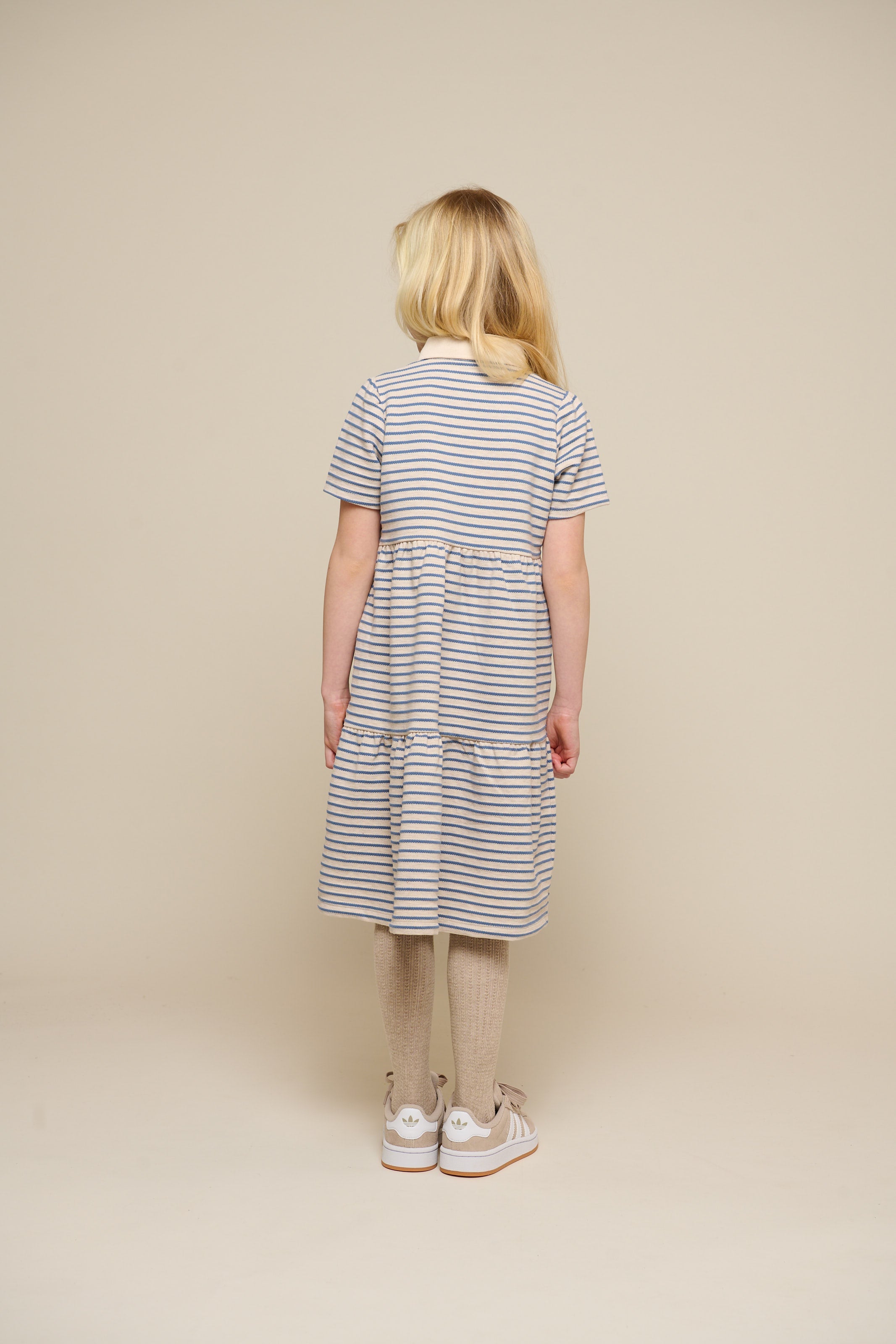 Stribet jersey kjole - Tween - Blue | 101013 Emmie