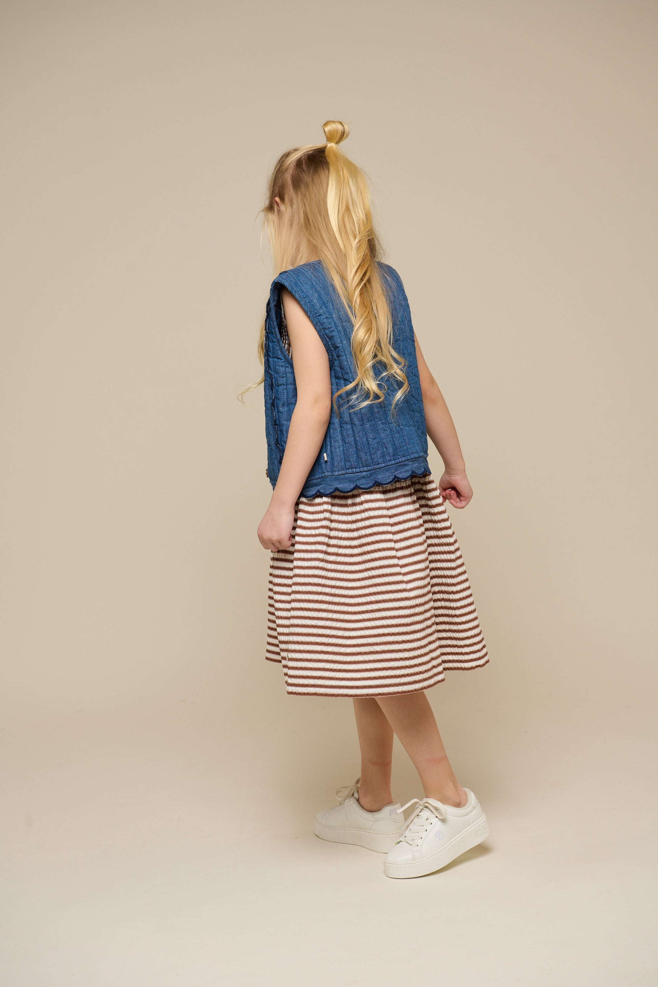 Quiltet denimvest - Tween - Blue Denim | 101083 Isabella