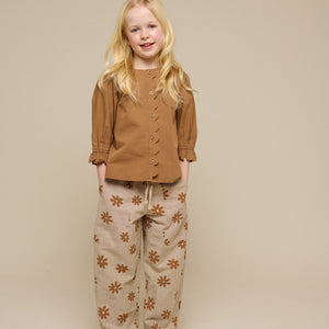Printede bomuldsbukser - Tween - Sand | 101208 Molly