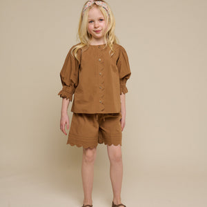 Poplinshorts med muslingekant - Tween - Coconut | 101075 Joy