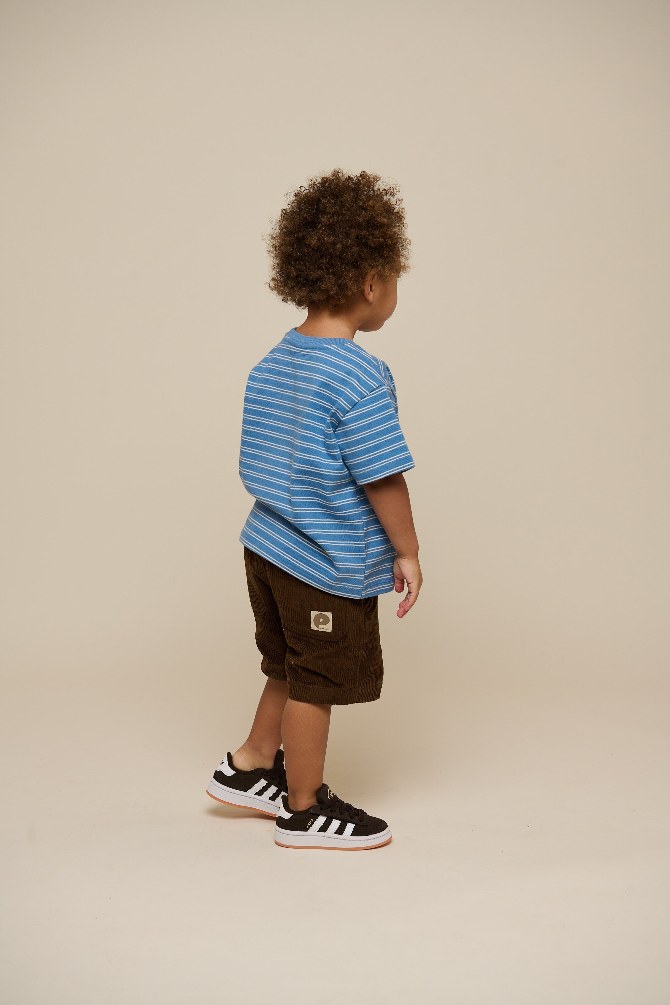 Stribet T-shirt - Kids - Dusty Blue | 101179 Otto
