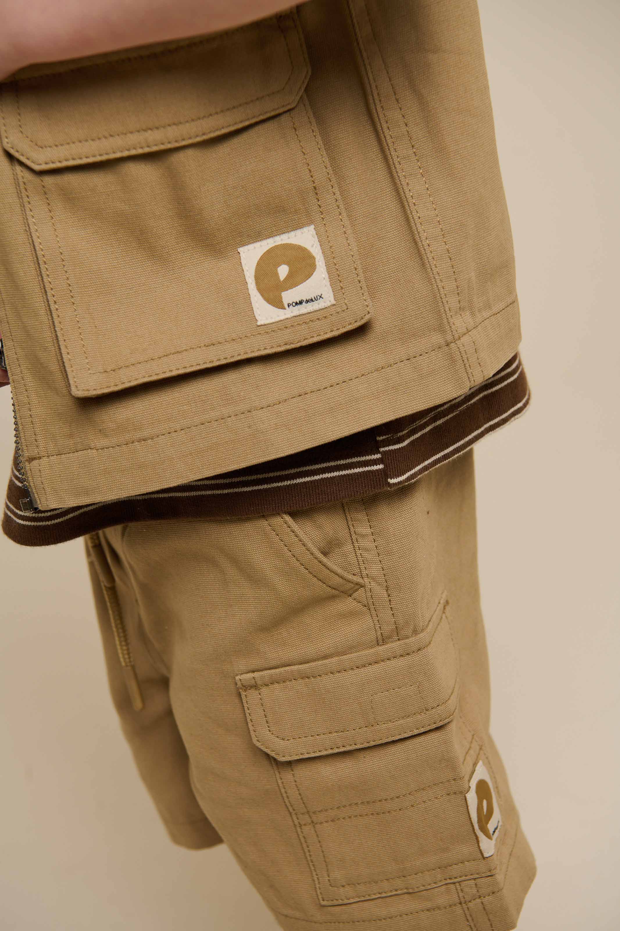 Canvas cargo-vest - Kids - Khaki | 101128 Isack