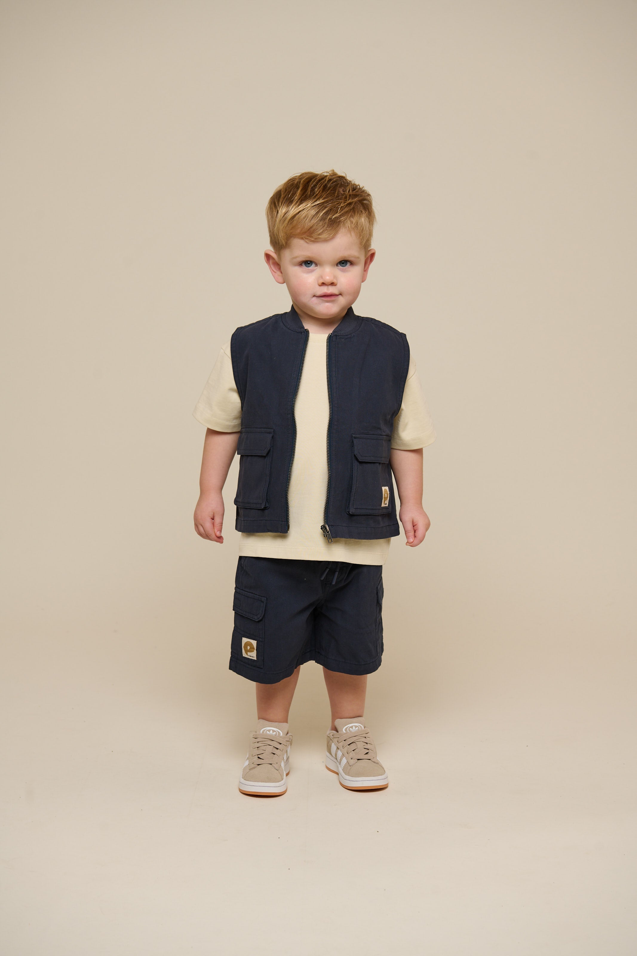 Canvas cargo-vest - Kids - Navy | 101130 Isack