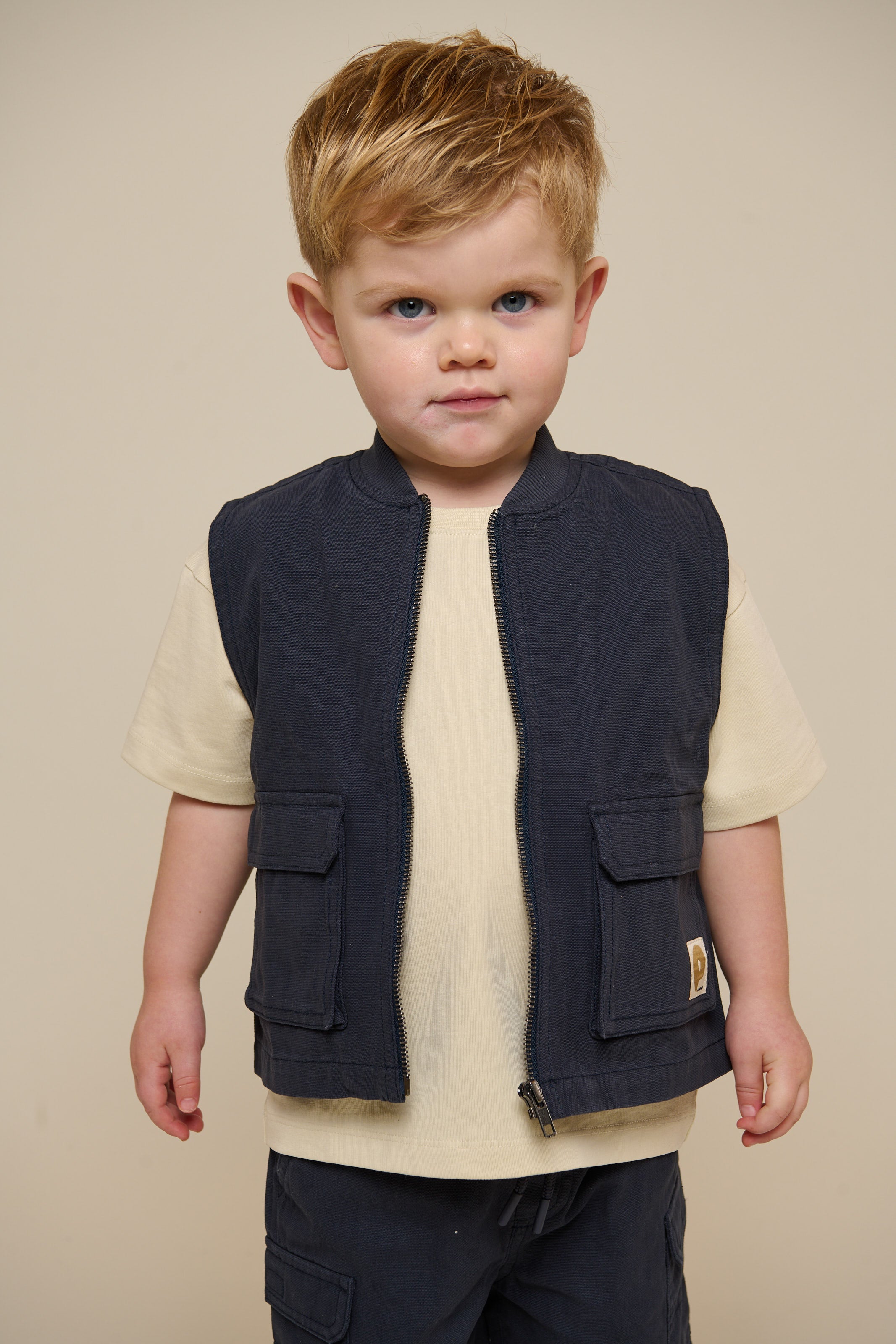 Canvas cargo-vest - Kids - Navy | 101130 Isack